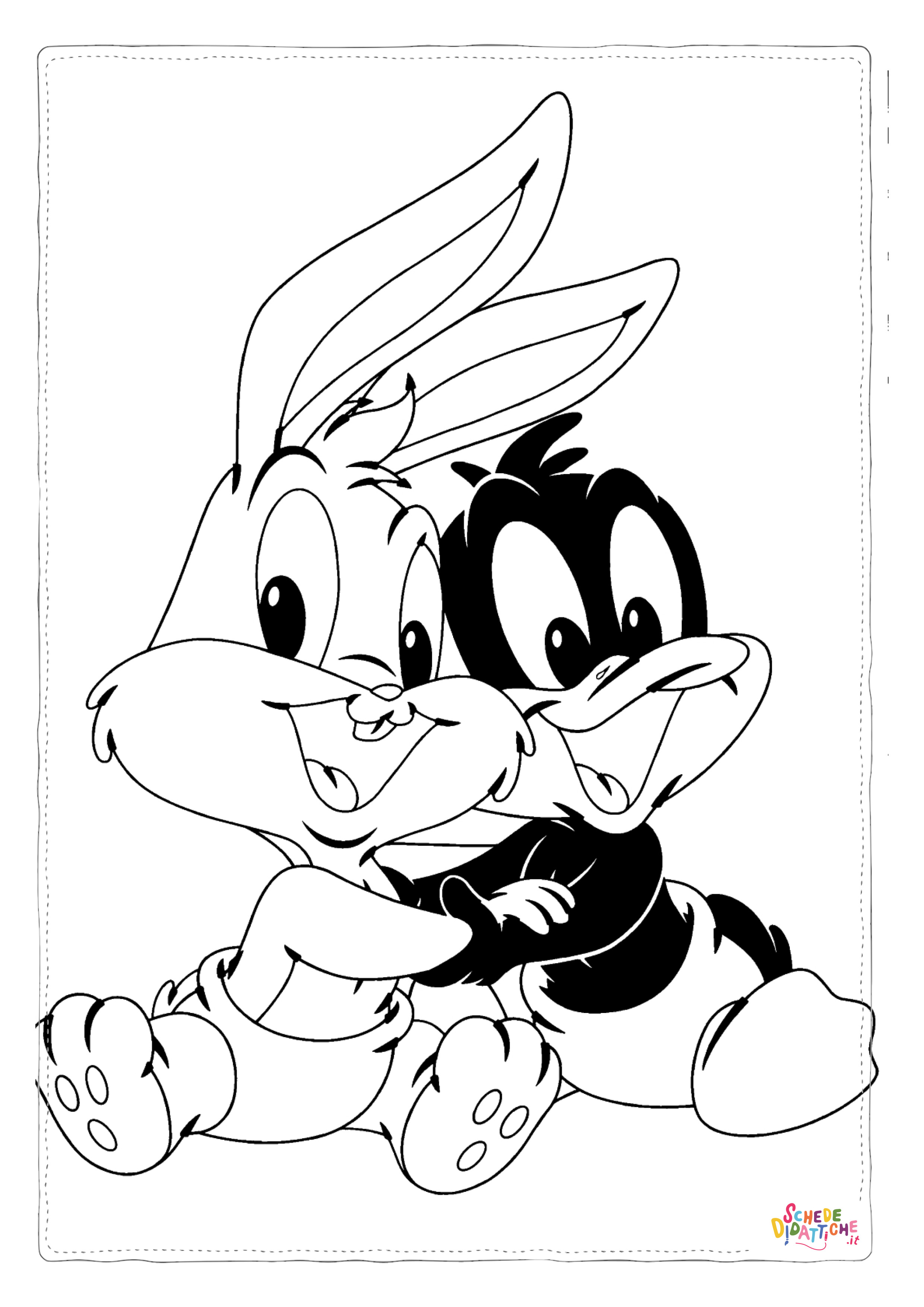 Disegno di Bugs Bunny da stampare e colorare 13