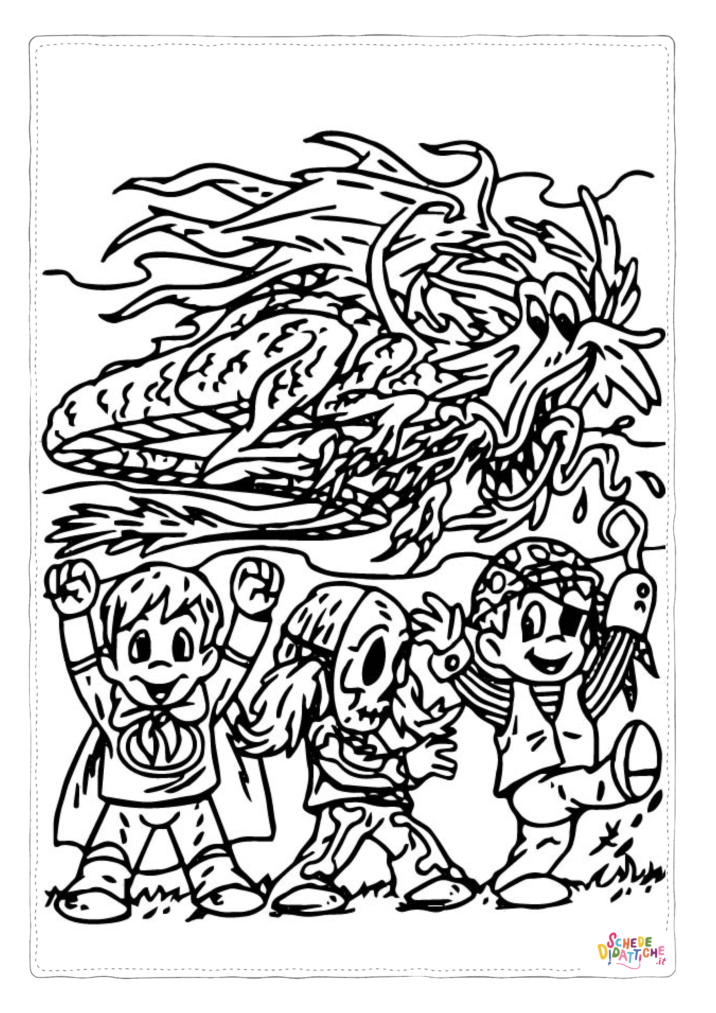 Disegno "Disegno di bambino ad Halloween da stampare e colorare 13" Disegno di bambino ad Halloween da stampare e colorare 13