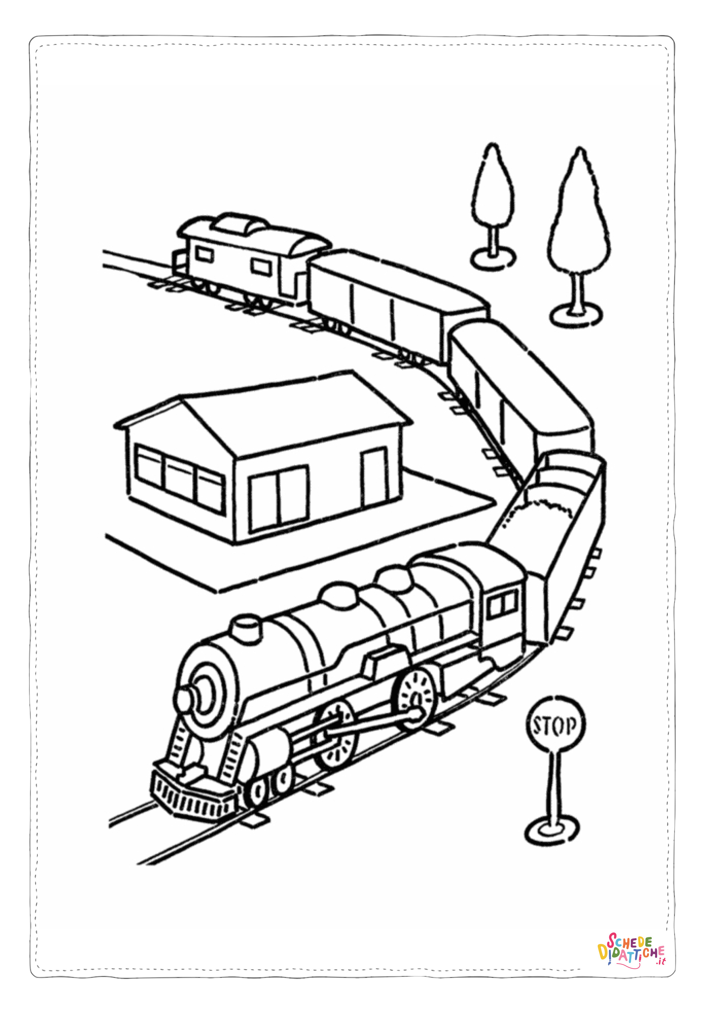 Disegno "Disegno di treno da stampare e colorare 66" Disegno di treno da stampare e colorare 66
