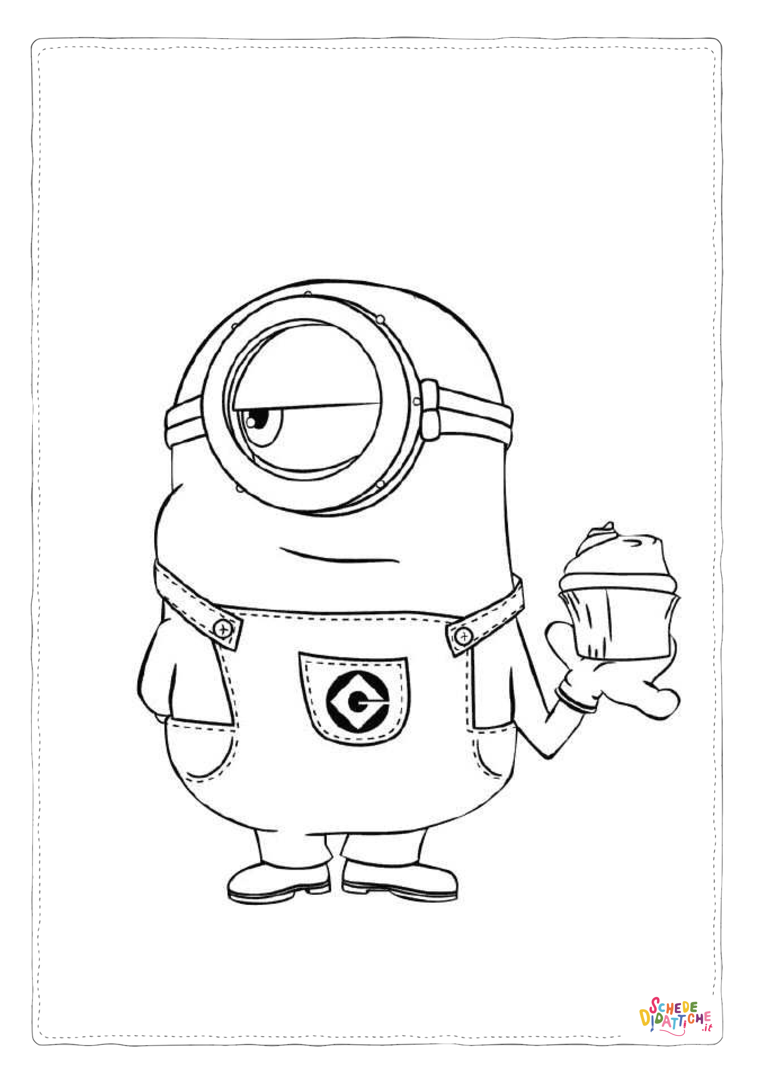 Disegno "Disegno di Cattivissimo me - Minions da stampare e colorare 25" Disegno di Cattivissimo me - Minions da stampare e colorare 25