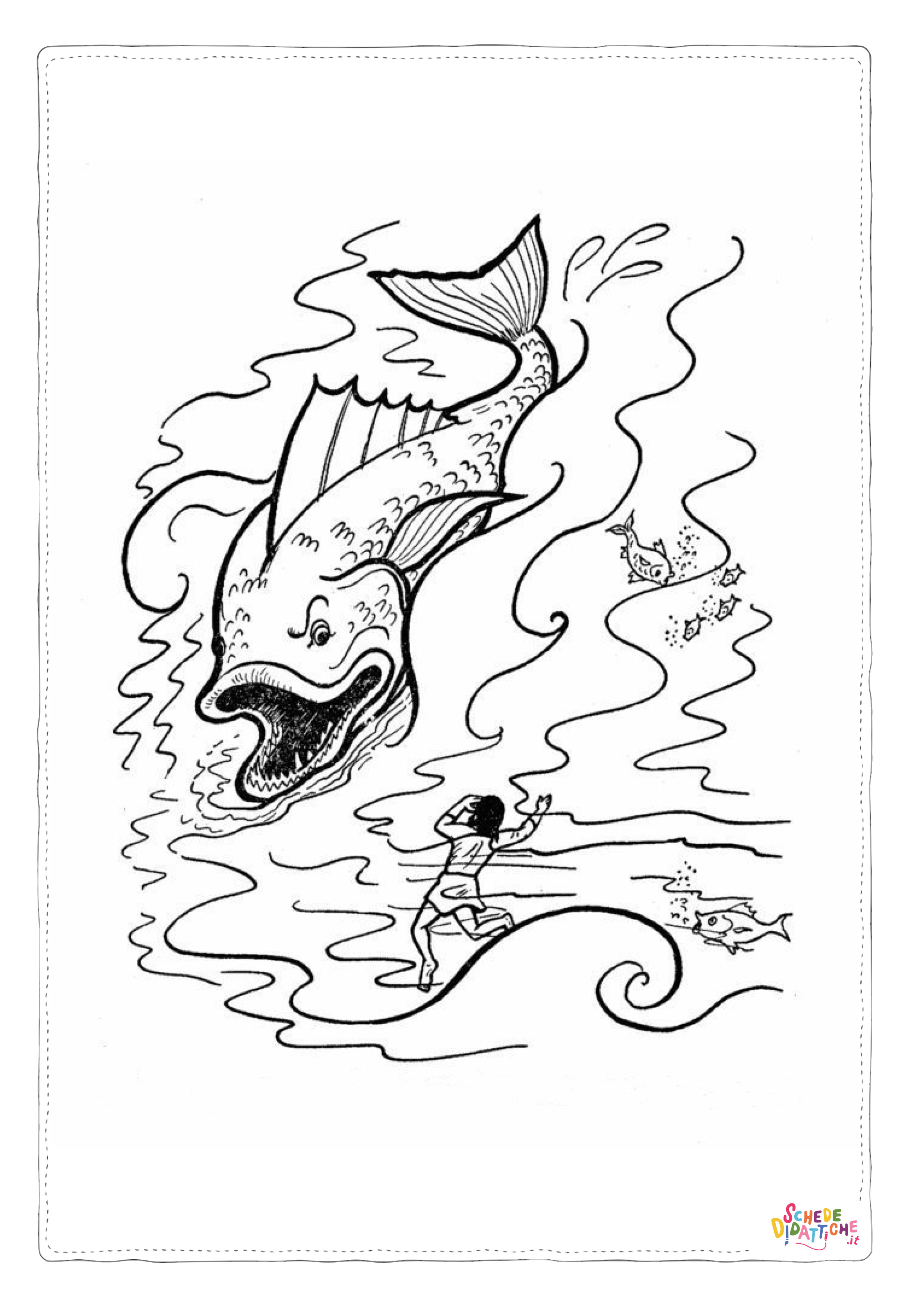 Disegno "Disegno di pesce da stampare e colorare 239" Disegno di pesce da stampare e colorare 239