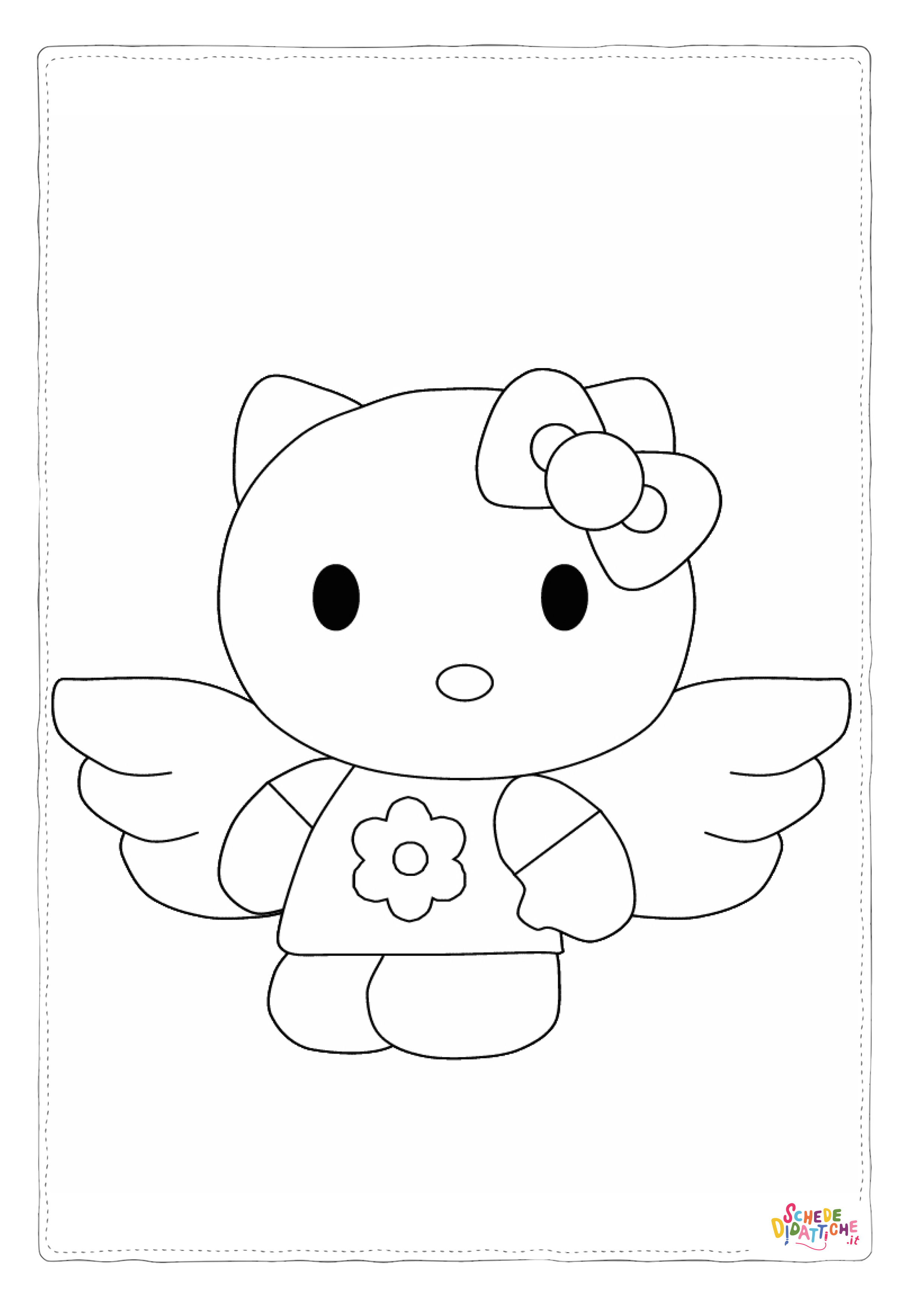 Disegno "Disegno di Hello Kitty da stampare e colorare 139" Disegno di Hello Kitty da stampare e colorare 139