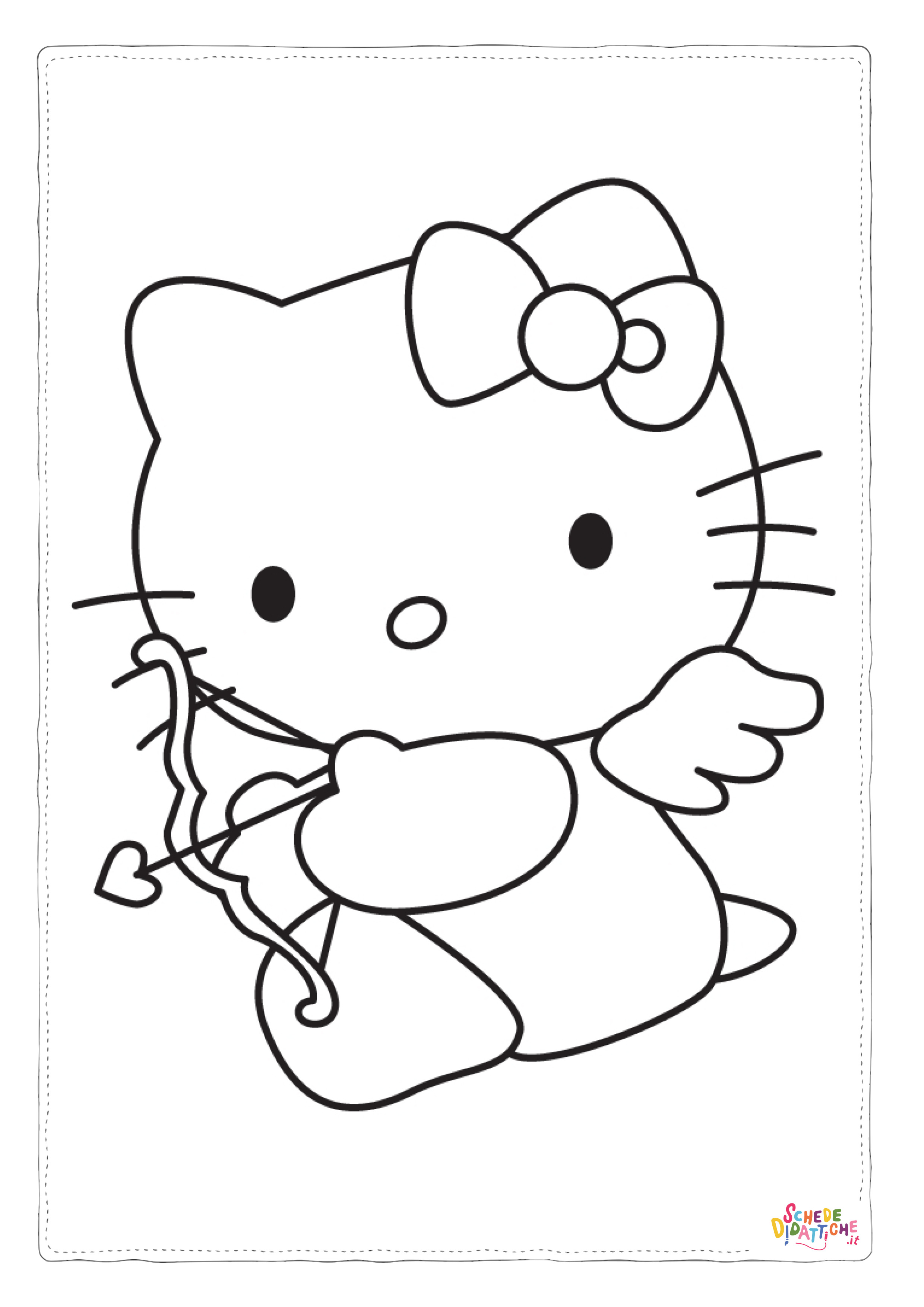 Disegno "Disegno di Hello Kitty da stampare e colorare 59" Disegno di Hello Kitty da stampare e colorare 59