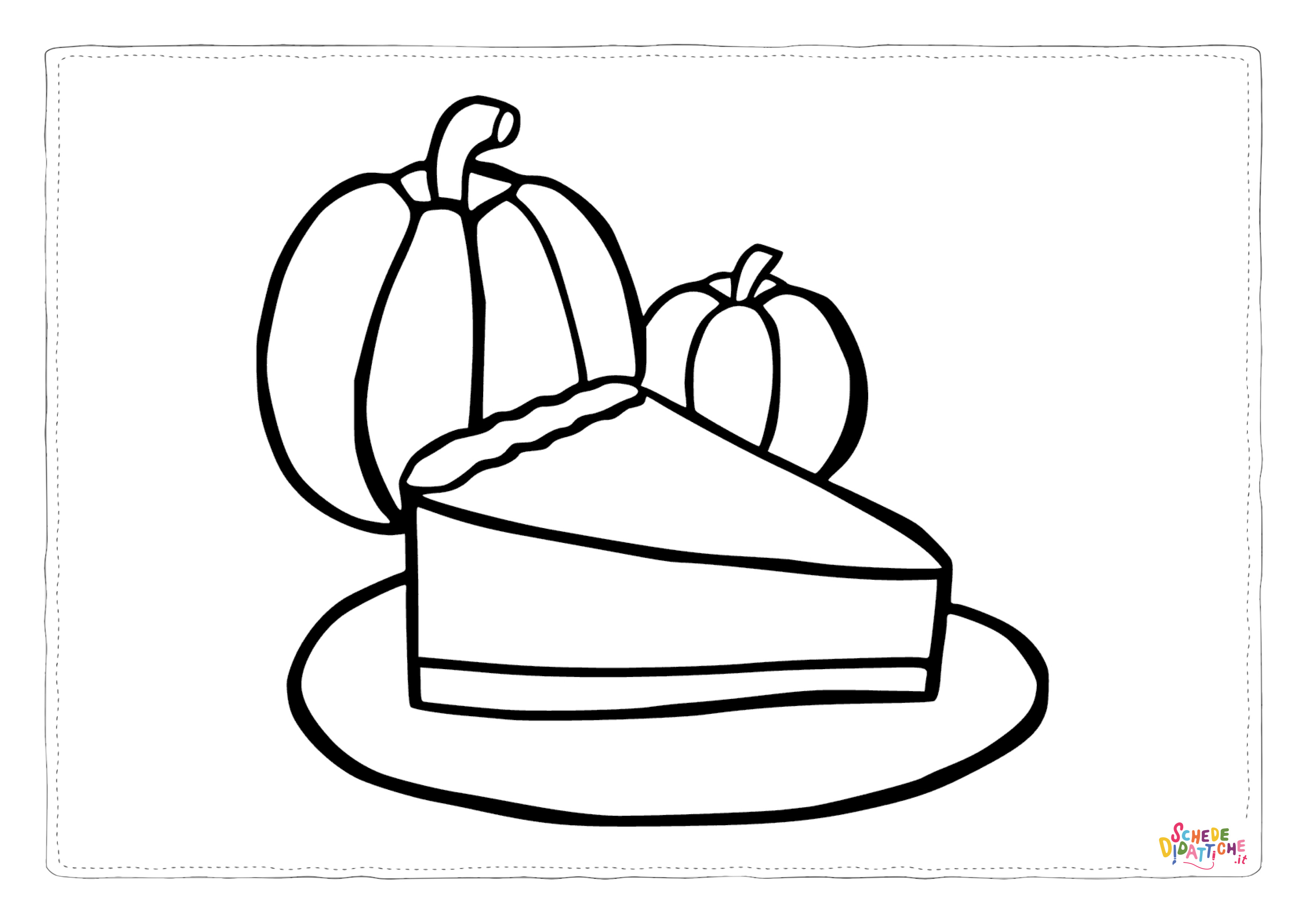 Disegno "Disegno di zucca da stampare e colorare 1" Disegno di zucca da stampare e colorare 1