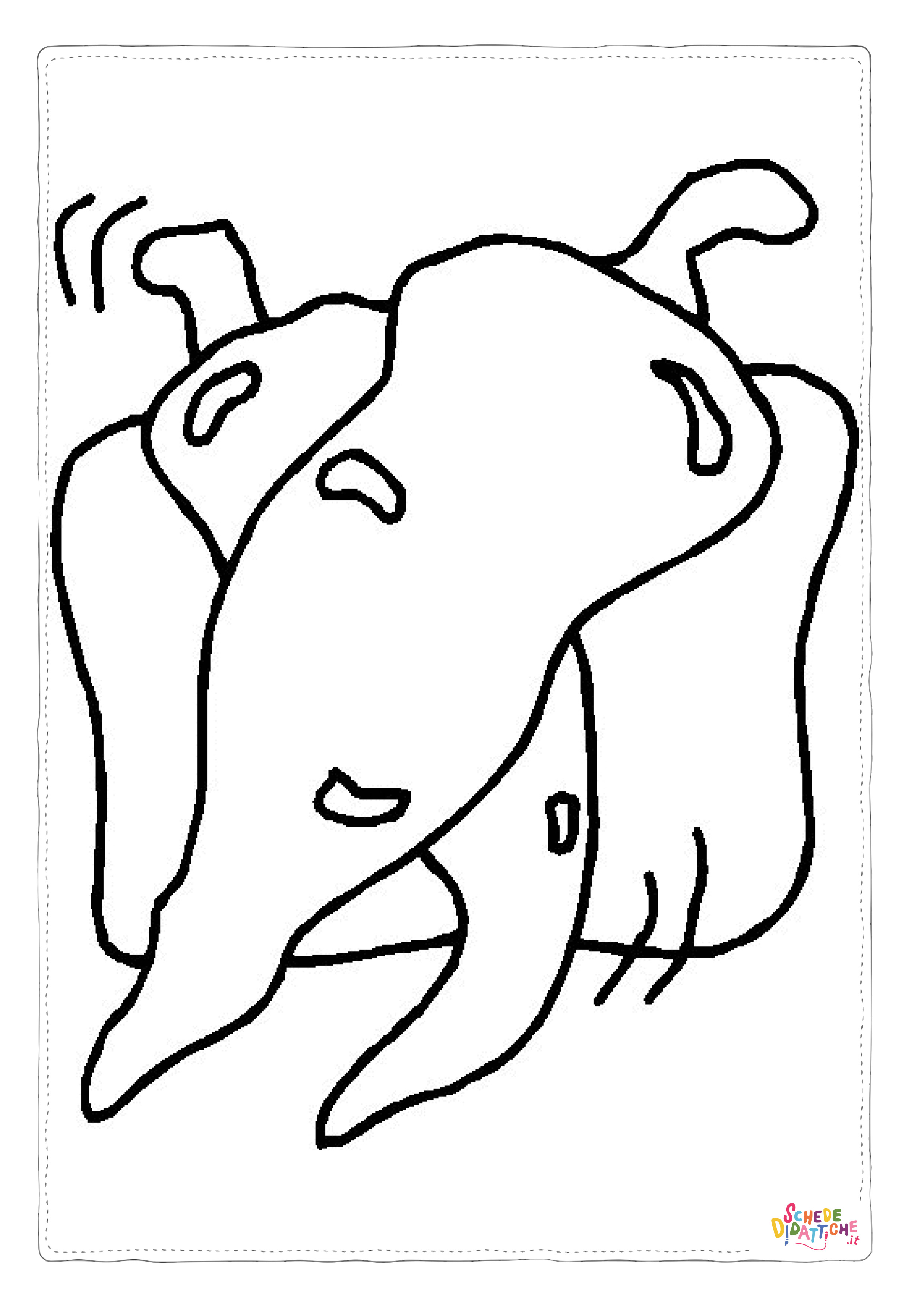 Disegno "Disegno di peperone da stampare e colorare" Disegno di peperone da stampare e colorare