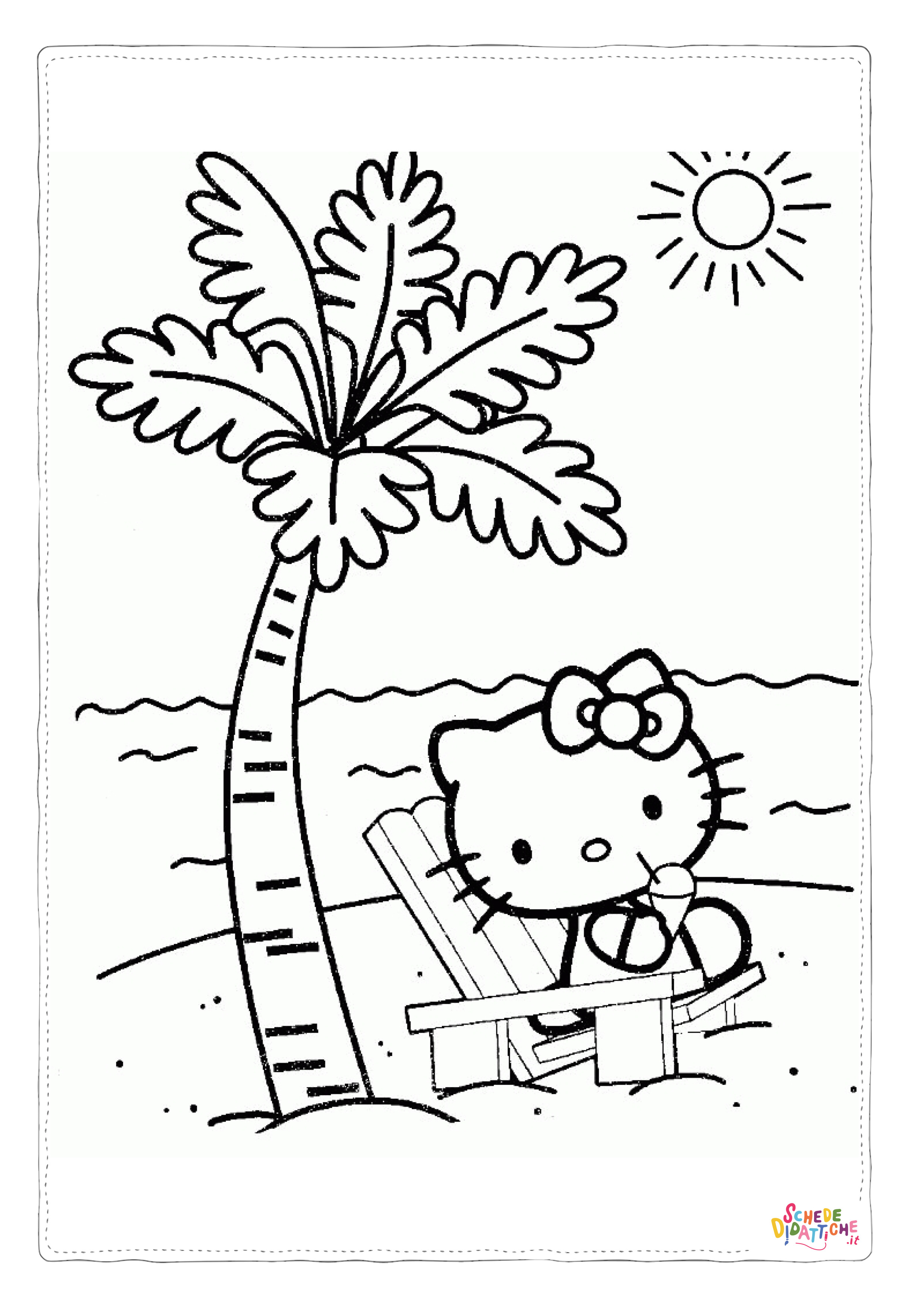 Disegno "Disegno di Hello Kitty da stampare e colorare 32" Disegno di Hello Kitty da stampare e colorare 32