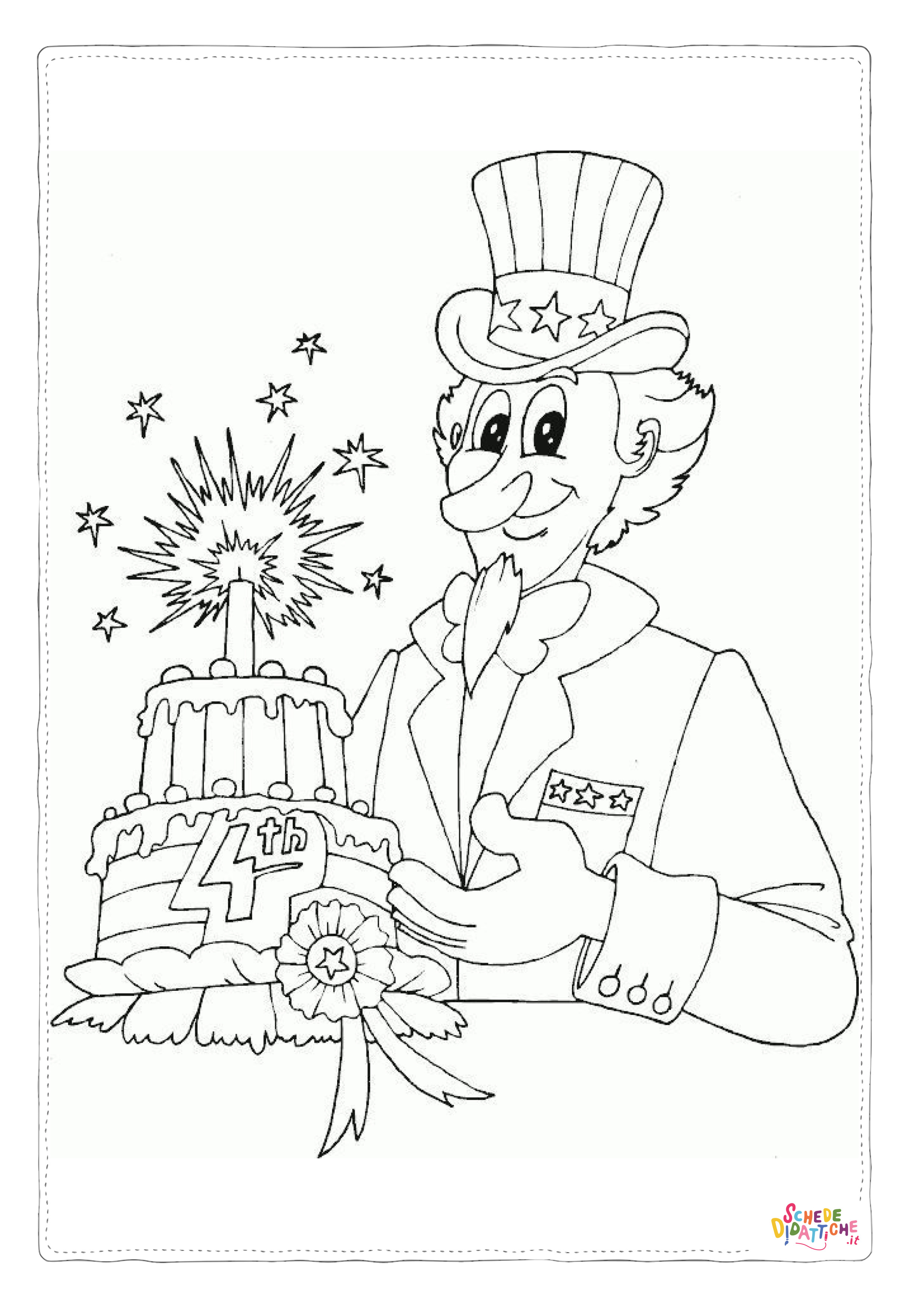 Disegno "Disegno di compleanno da stampare e colorare 116" Disegno di compleanno da stampare e colorare 116