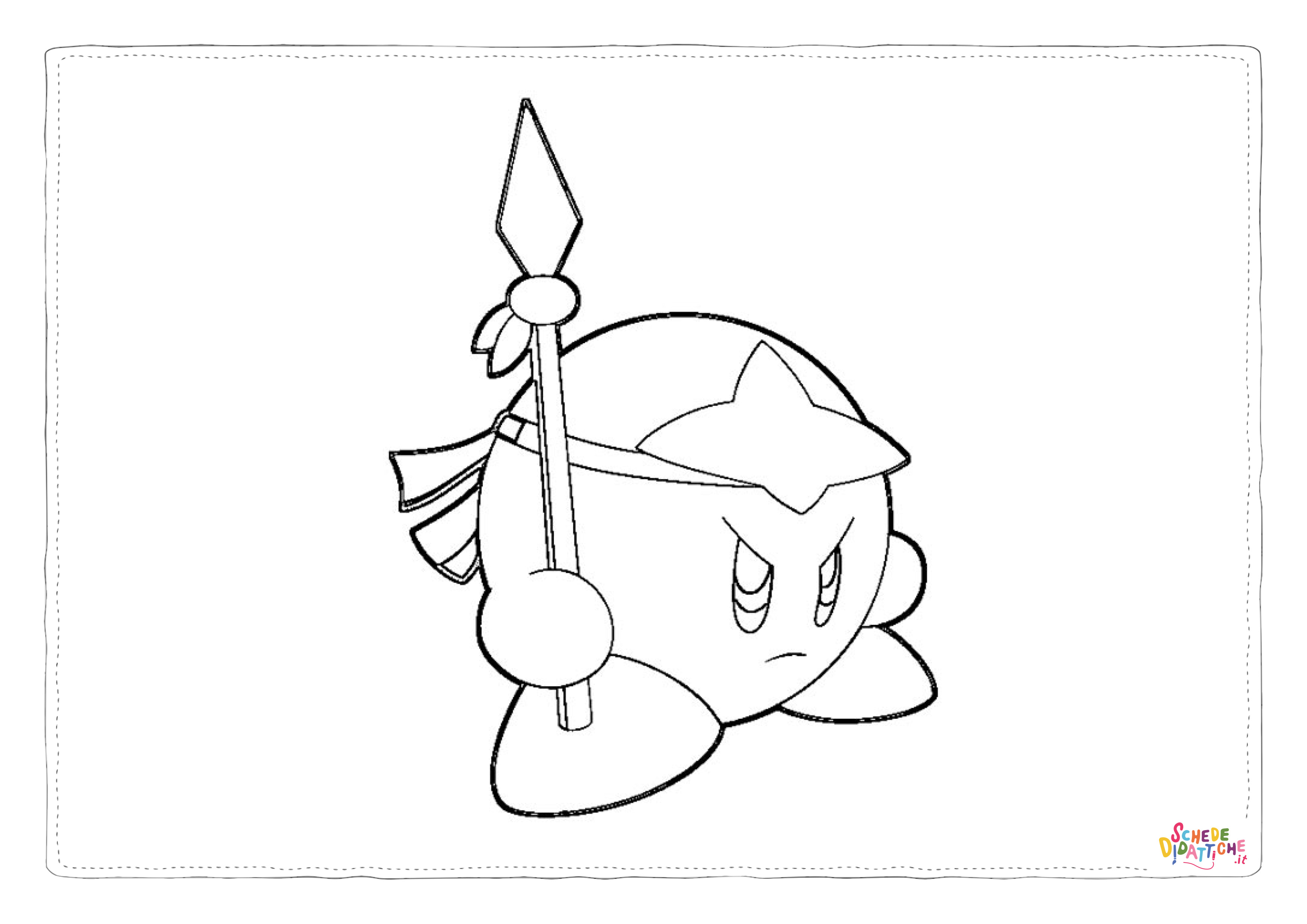 Disegno "Disegno di Meta Knight da stampare e colorare 2" Disegno di Meta Knight da stampare e colorare 2