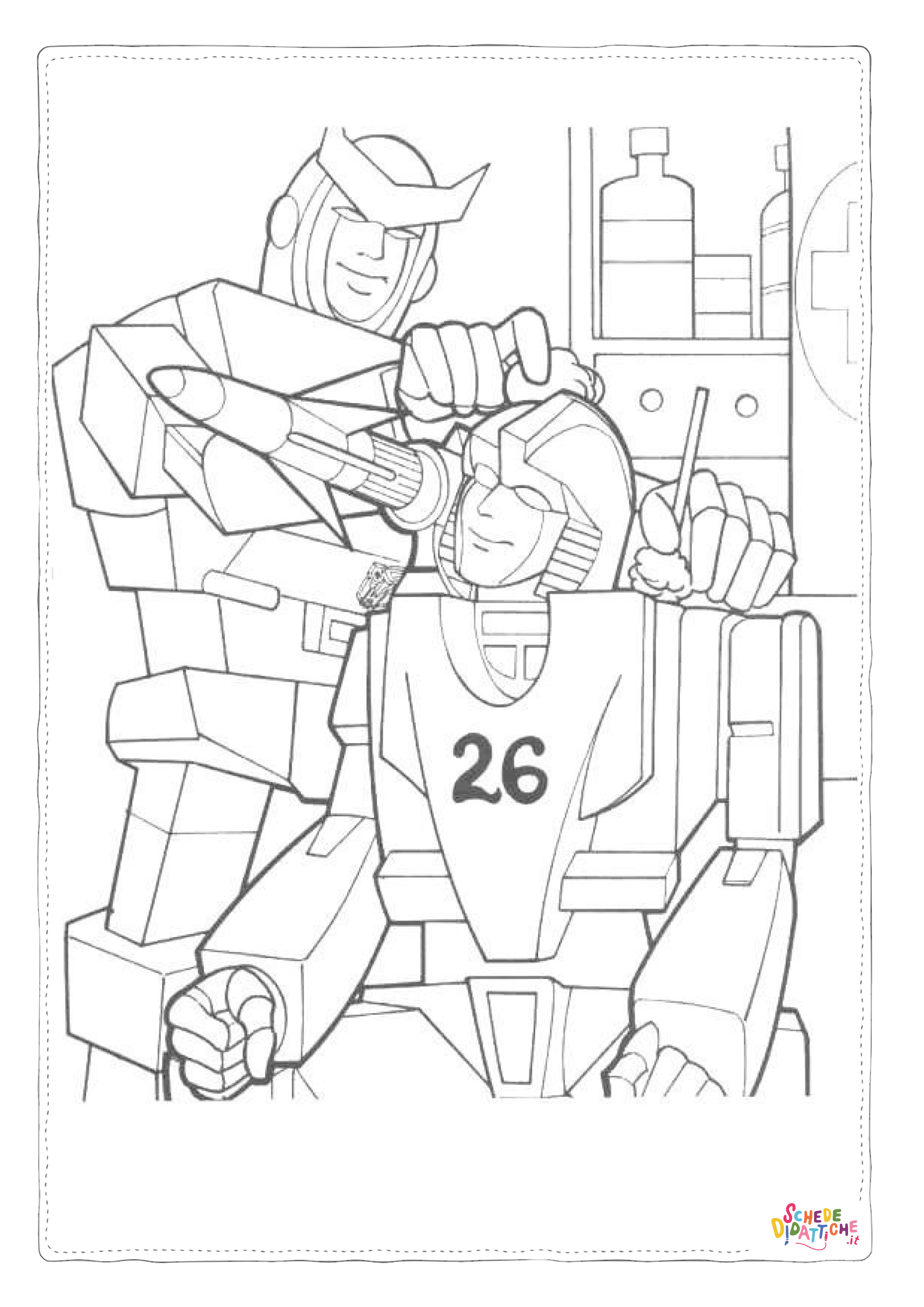 Disegno di Transformers da stampare e colorare 117