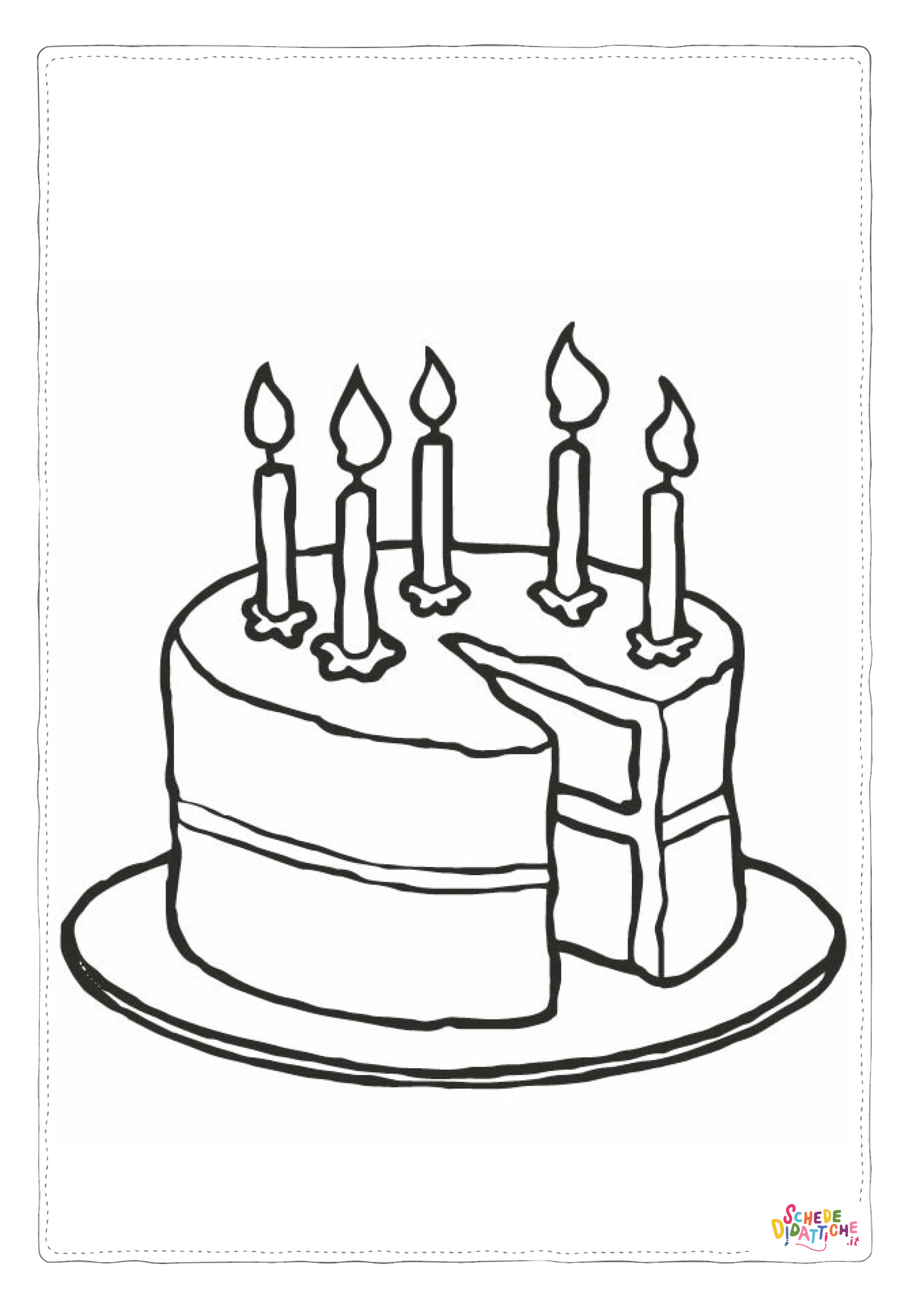 Disegno "Disegno di compleanno da stampare e colorare 50" Disegno di compleanno da stampare e colorare 50