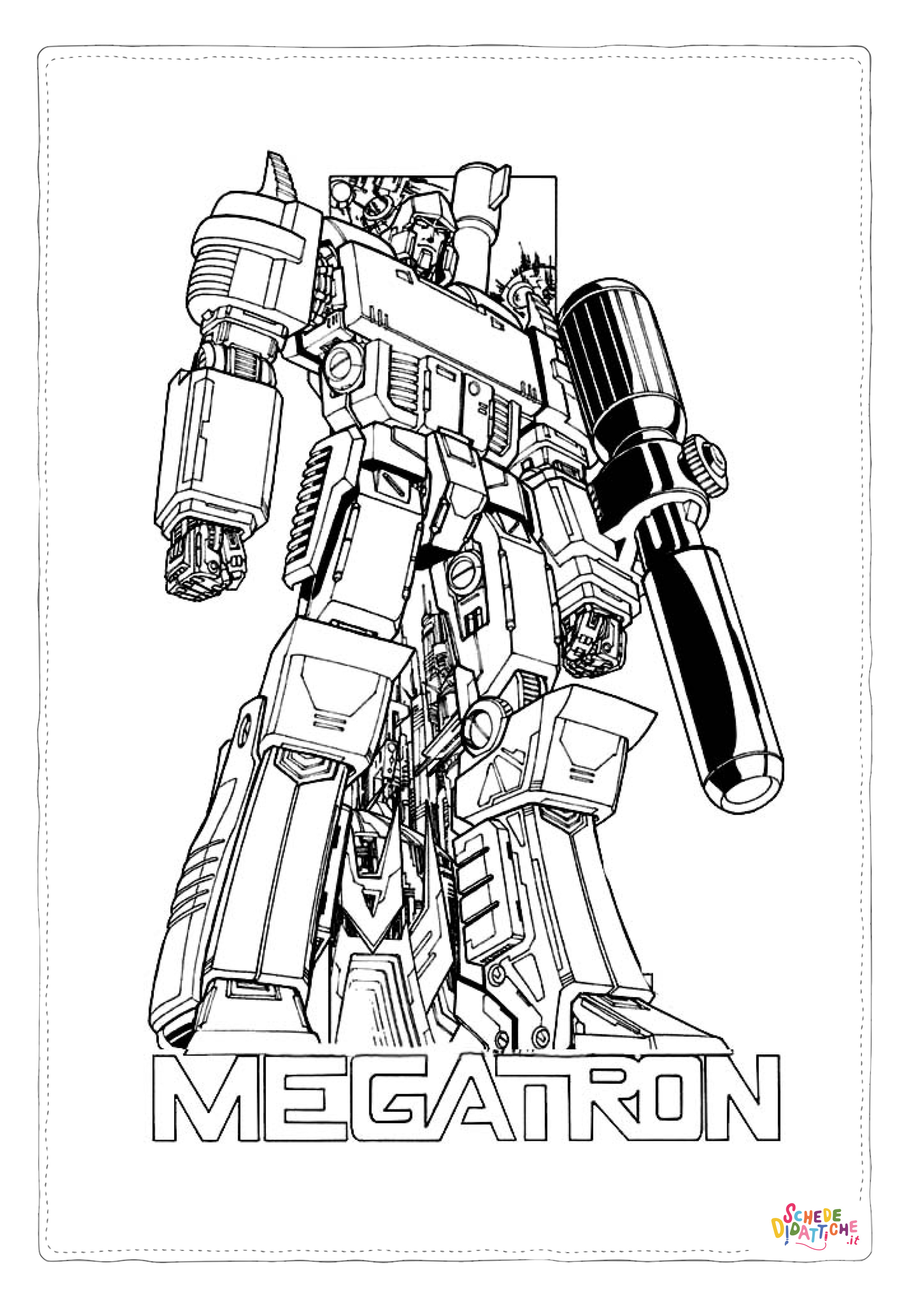 Disegno di Transformers da stampare e colorare 3