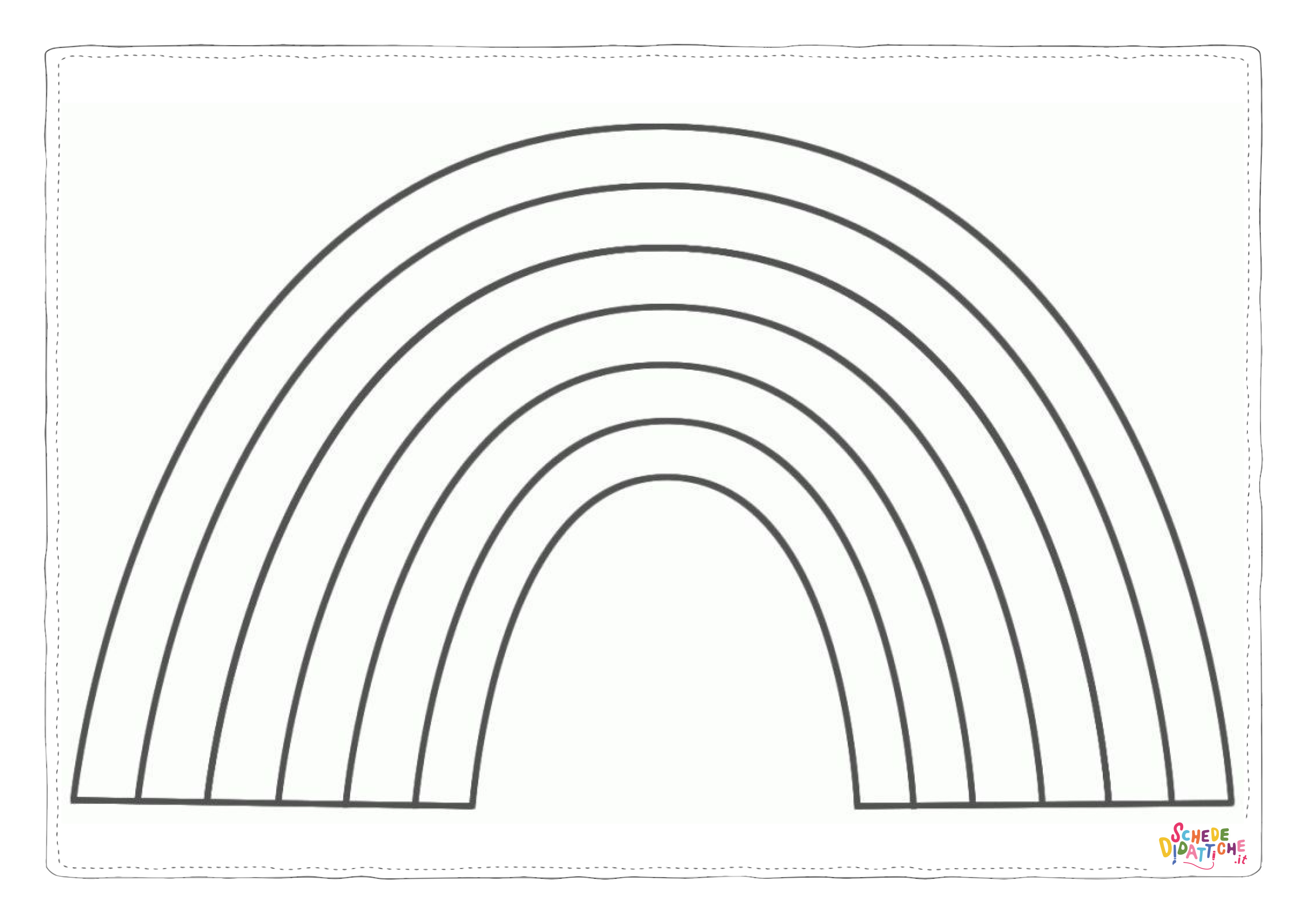 Disegno "Disegno di arcobaleno da stampare e colorare 84" Disegno di arcobaleno da stampare e colorare 84