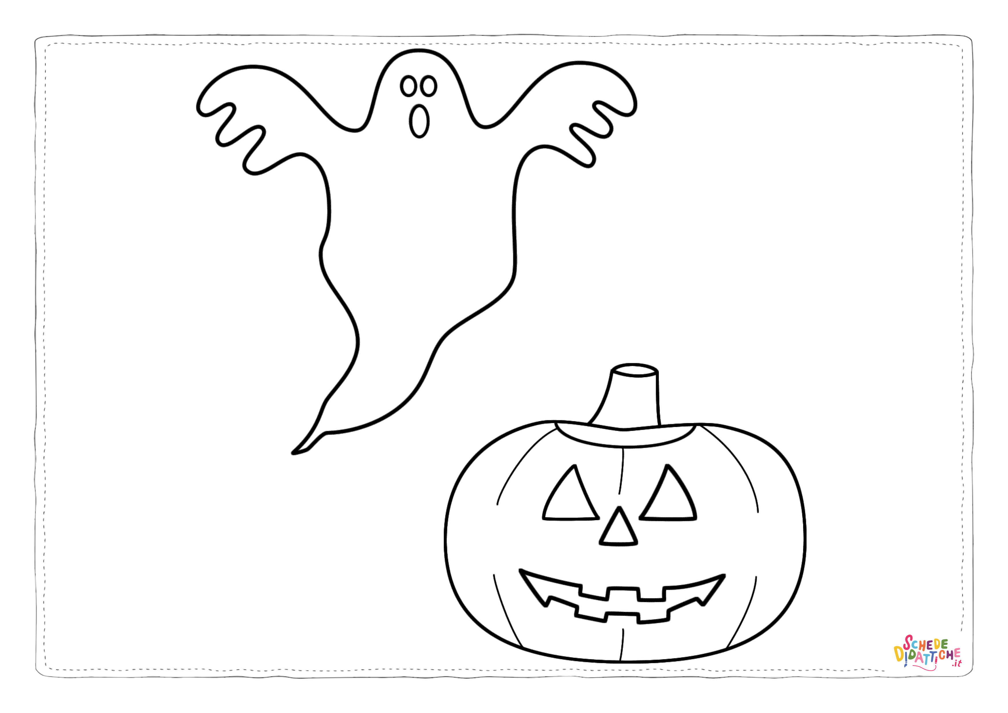 Disegno "Disegno di zucca di Halloween da stampare e colorare 20" Disegno di zucca di Halloween da stampare e colorare 20
