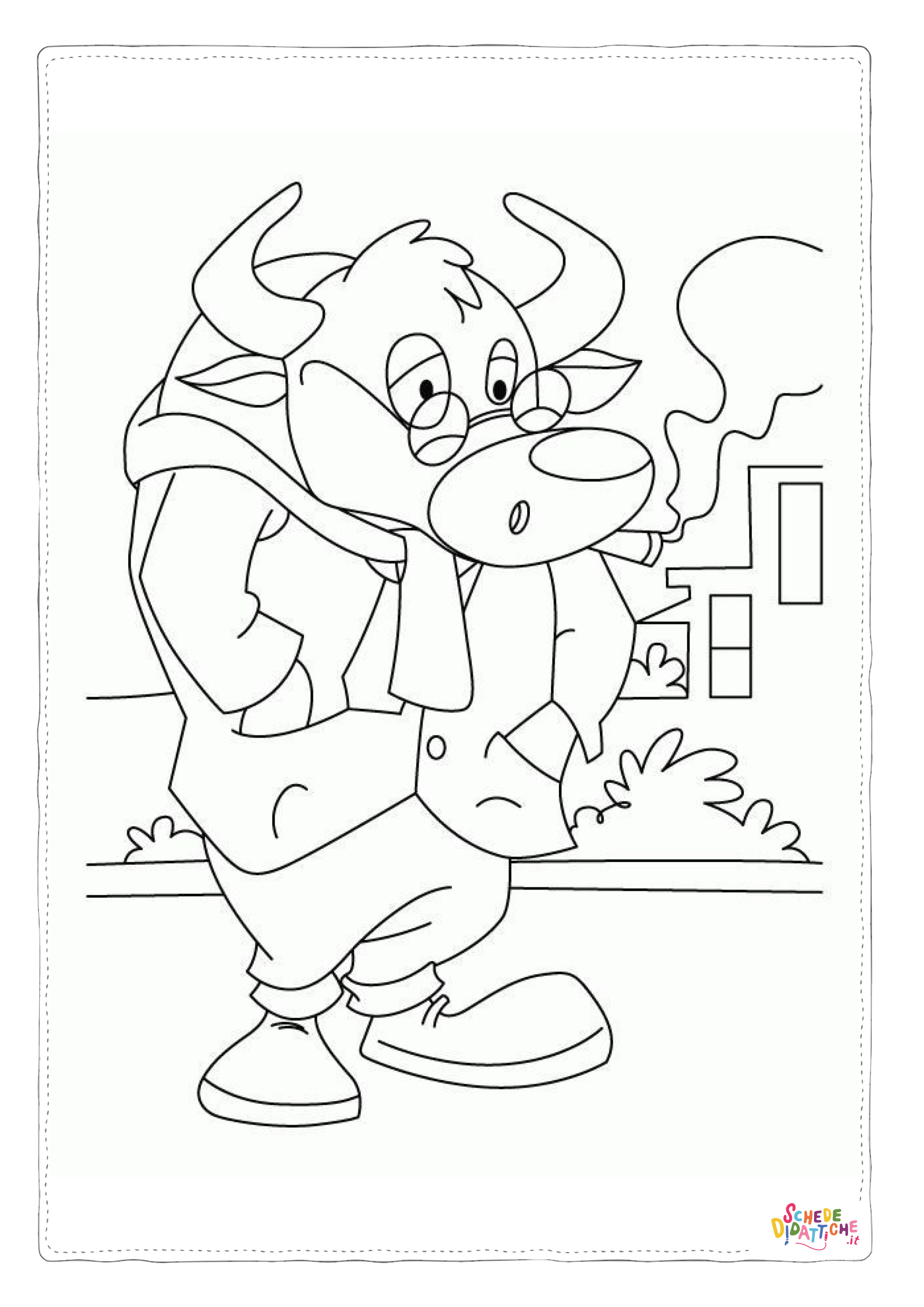 Disegno "Disegno di toro da stampare e colorare 35" Disegno di toro da stampare e colorare 35