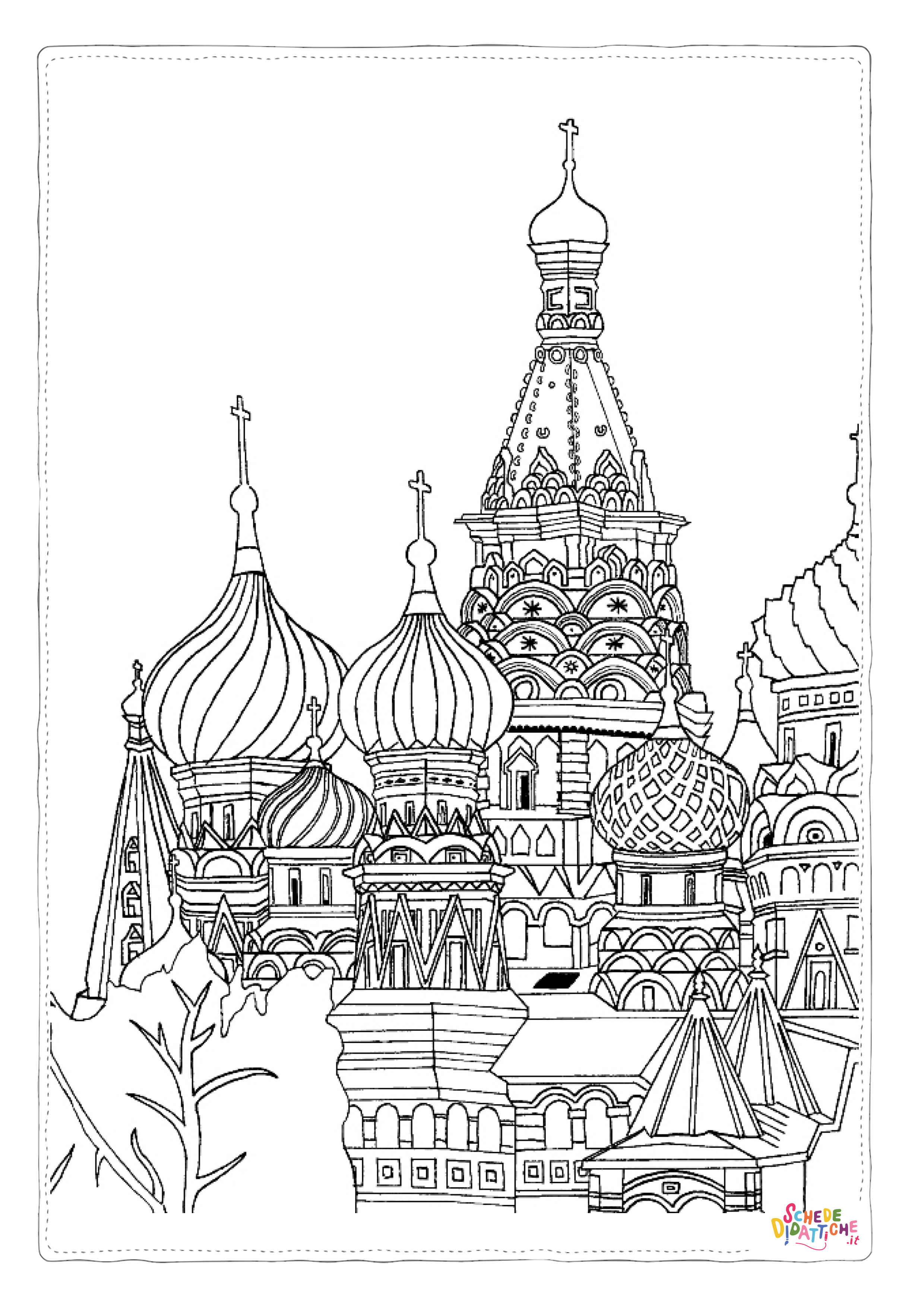 Disegno "Disegno di monumento famoso da stampare e colorare 30" Disegno di monumento famoso da stampare e colorare 30