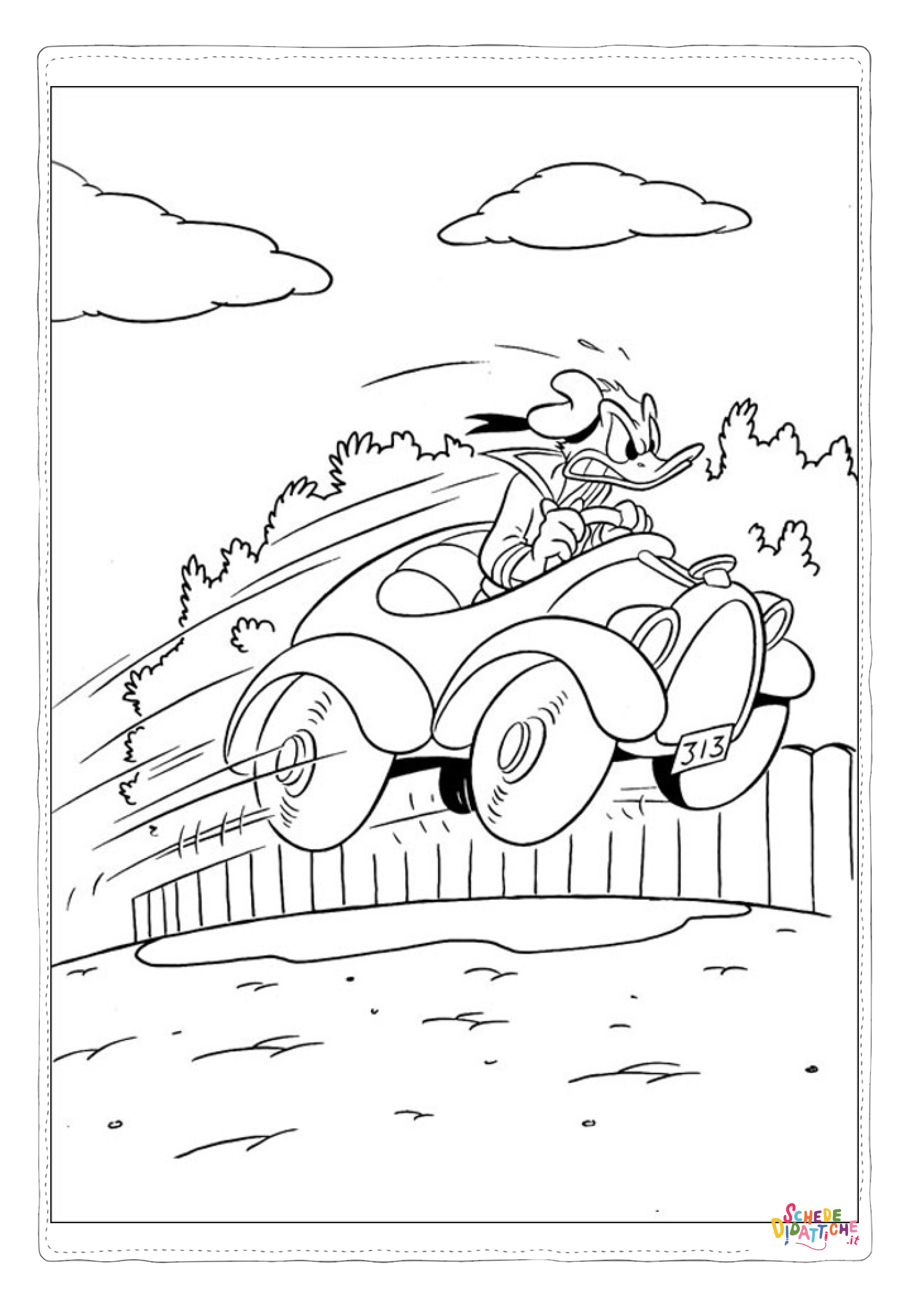 Disegno "Disegno di Paperino da stampare e colorare 38" Disegno di Paperino da stampare e colorare 38