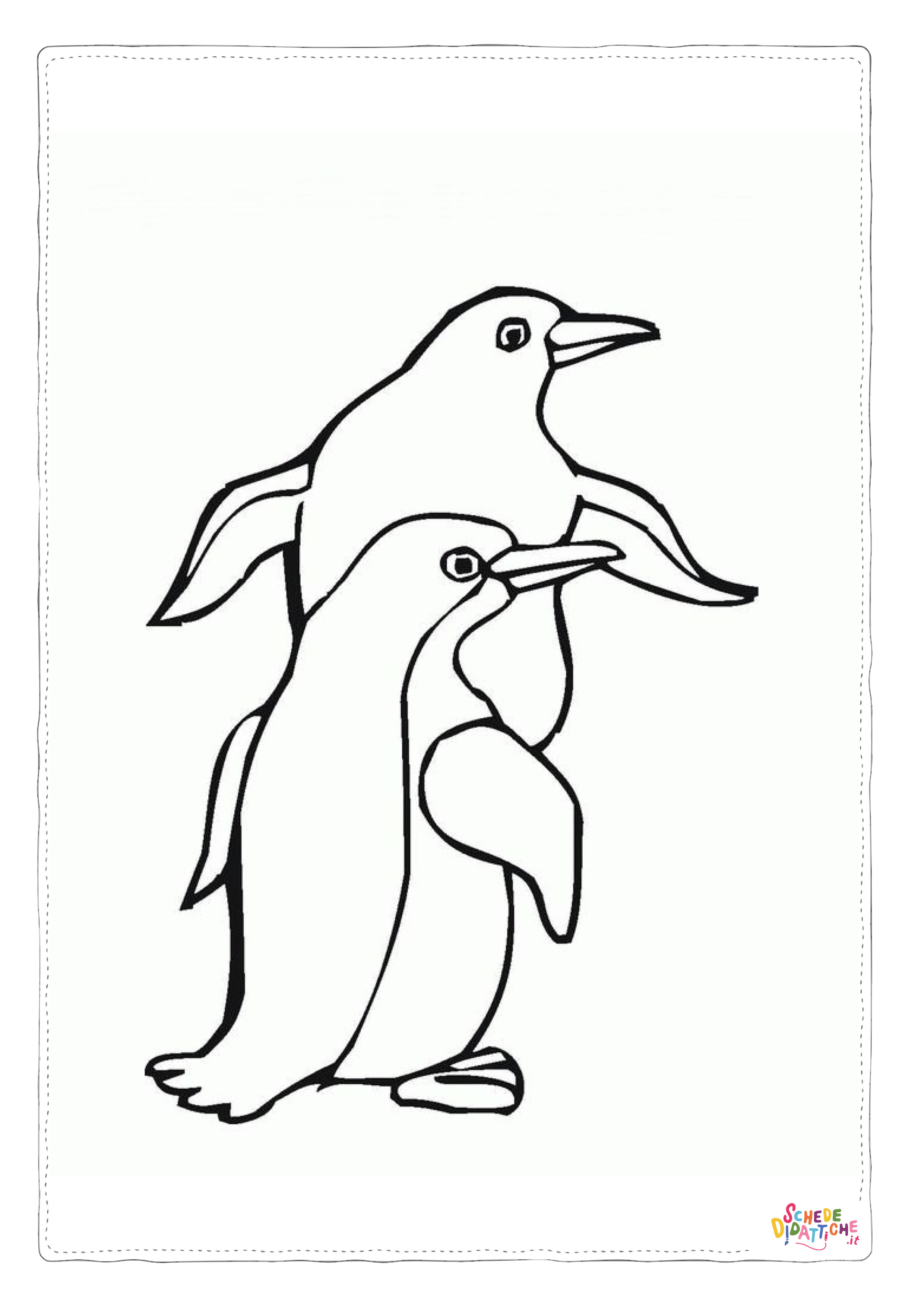Disegno di pinguino da stampare e colorare 55