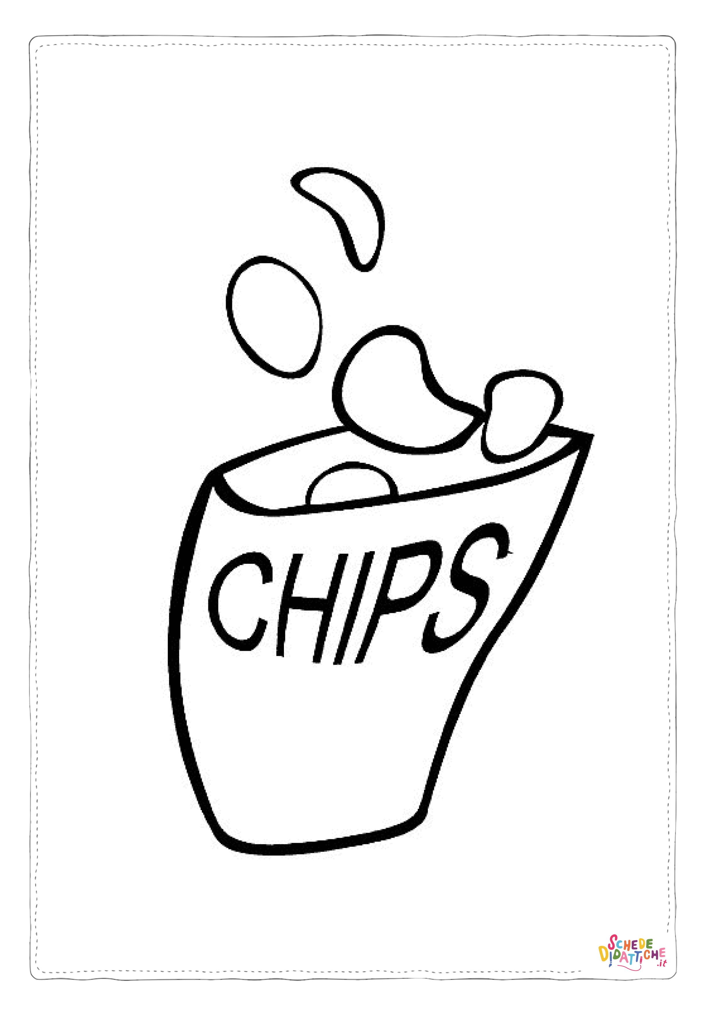 Disegno "Disegno di fast food da stampare e colorare 16" Disegno di fast food da stampare e colorare 16