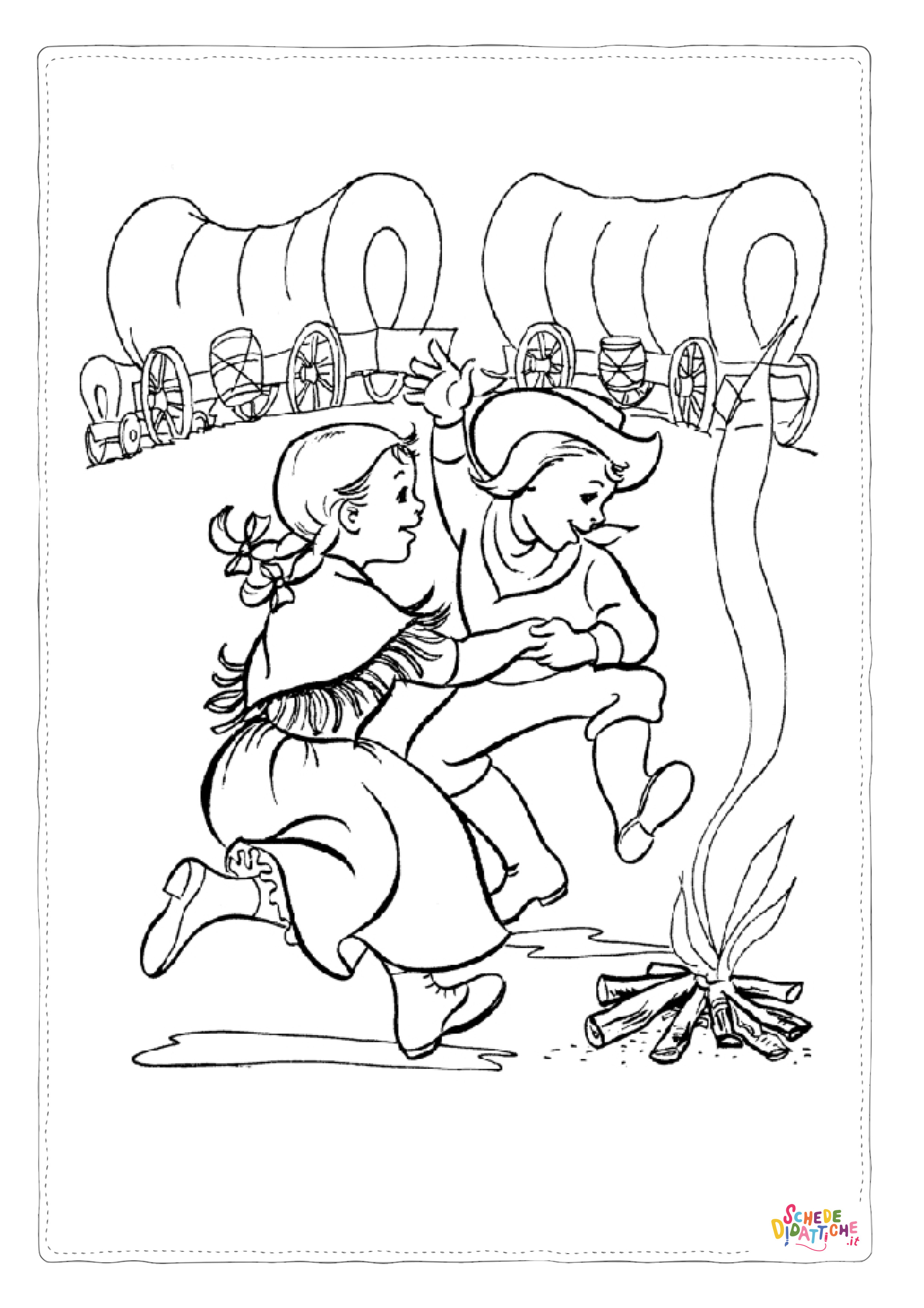 Disegno "Disegno di il selvaggio west da stampare e colorare 15" Disegno di il selvaggio west da stampare e colorare 15