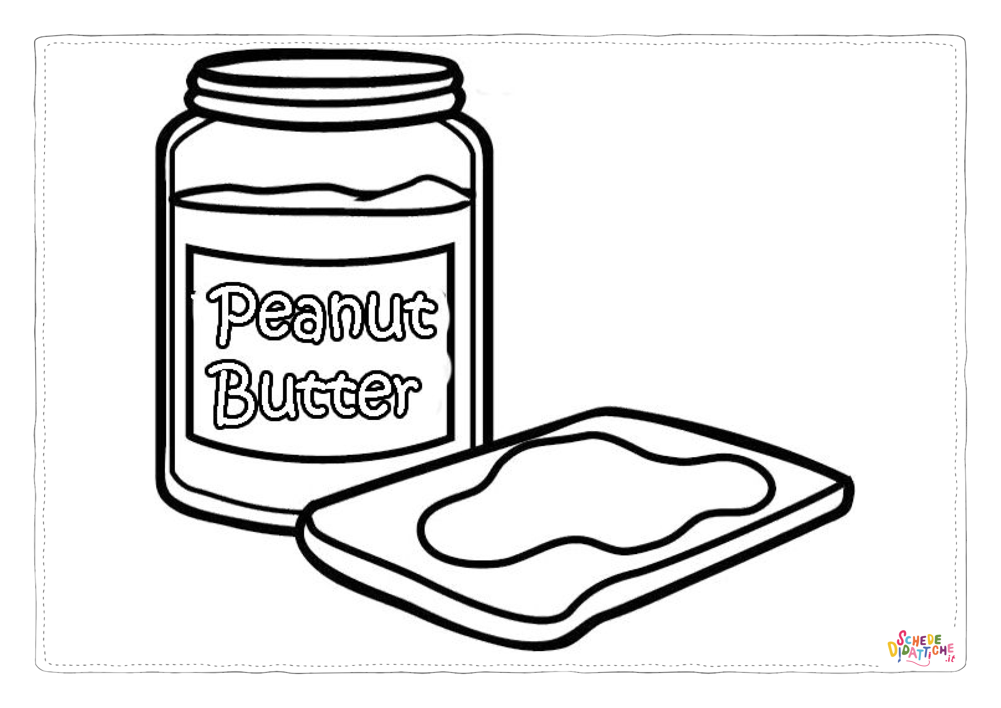 Disegno "Disegno di colazione da stampare e colorare 4" Disegno di colazione da stampare e colorare 4
