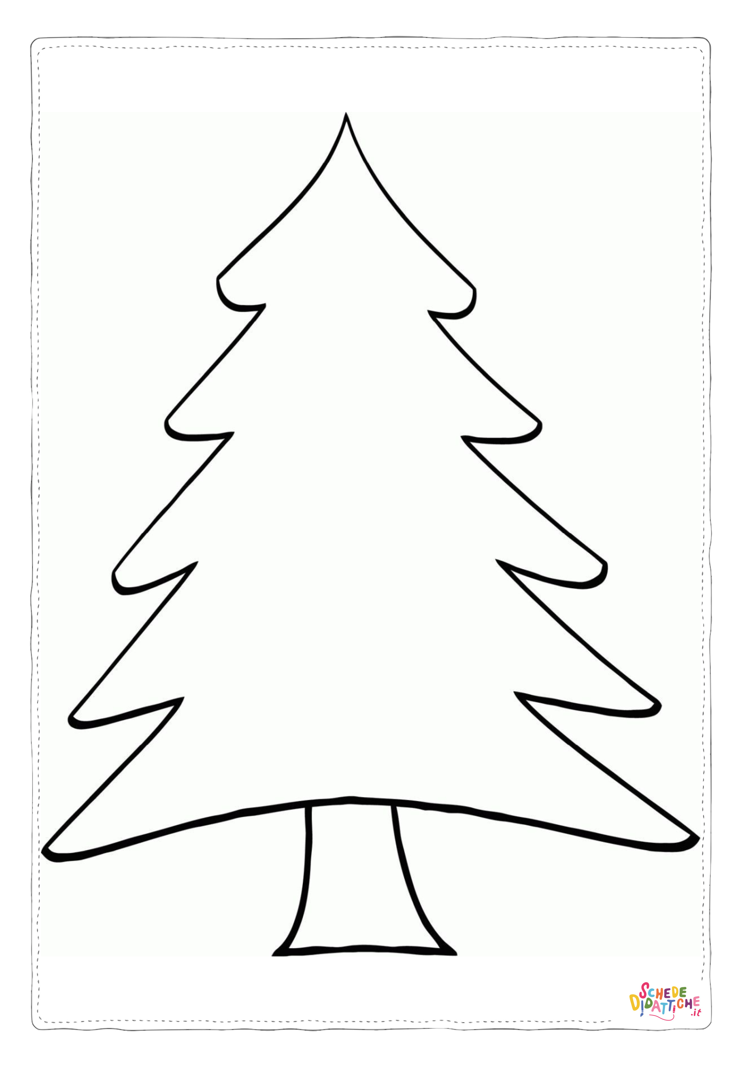 Disegno "Disegno di albero di Natale da stampare e colorare 215" Disegno di albero di Natale da stampare e colorare 215