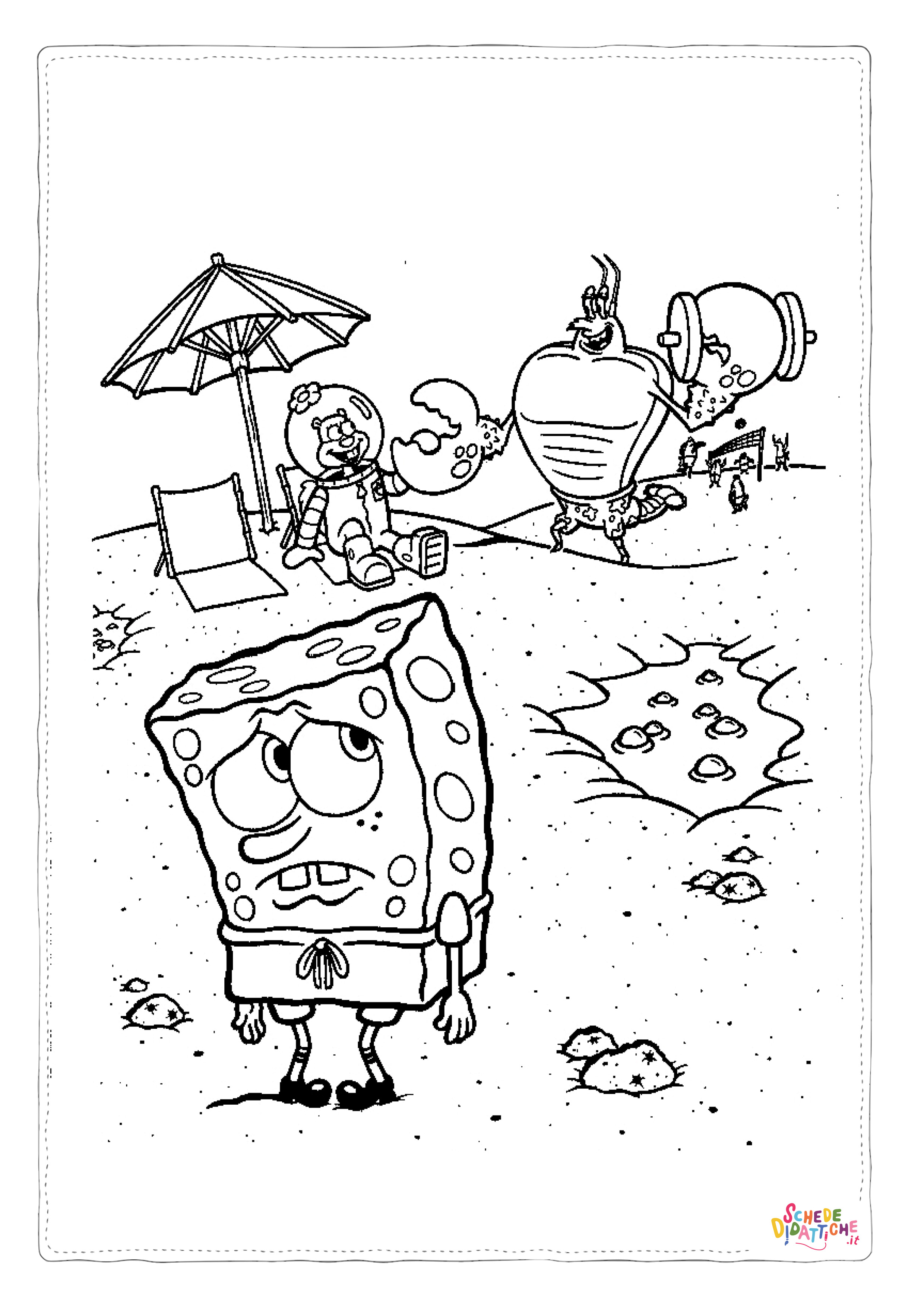 Disegno di Spongebob da stampare e colorare 27