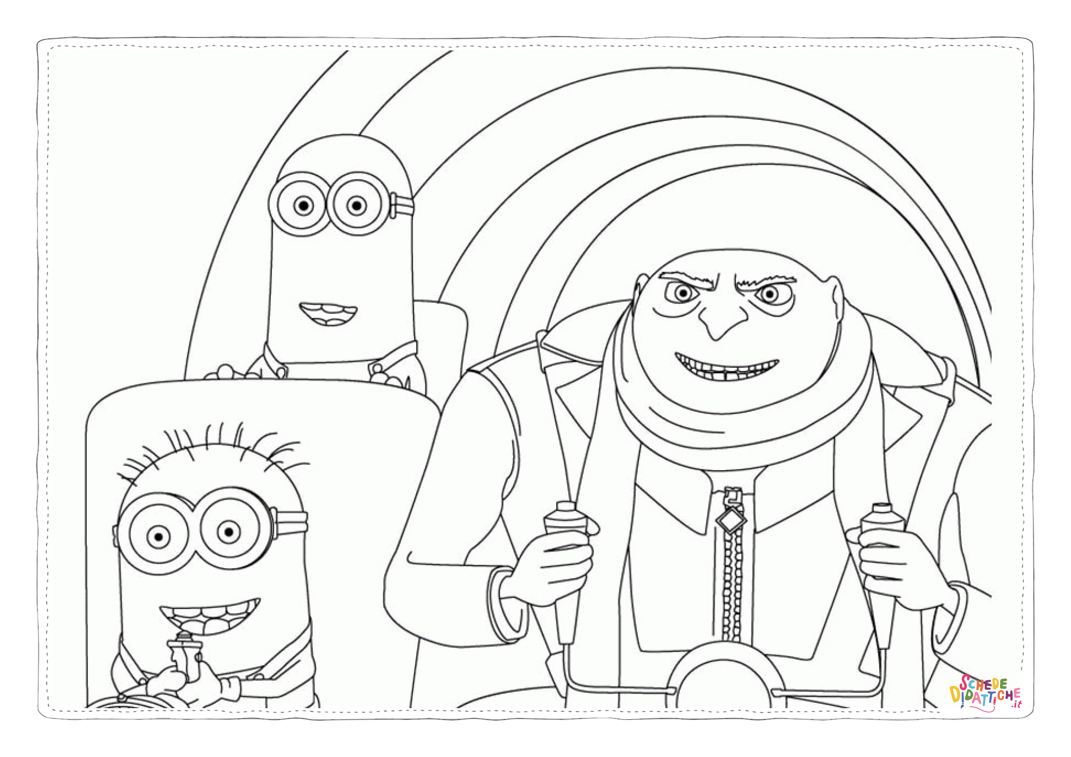 Disegno "Disegno di Cattivissimo me - Minions da stampare e colorare 13" Disegno di Cattivissimo me - Minions da stampare e colorare 13