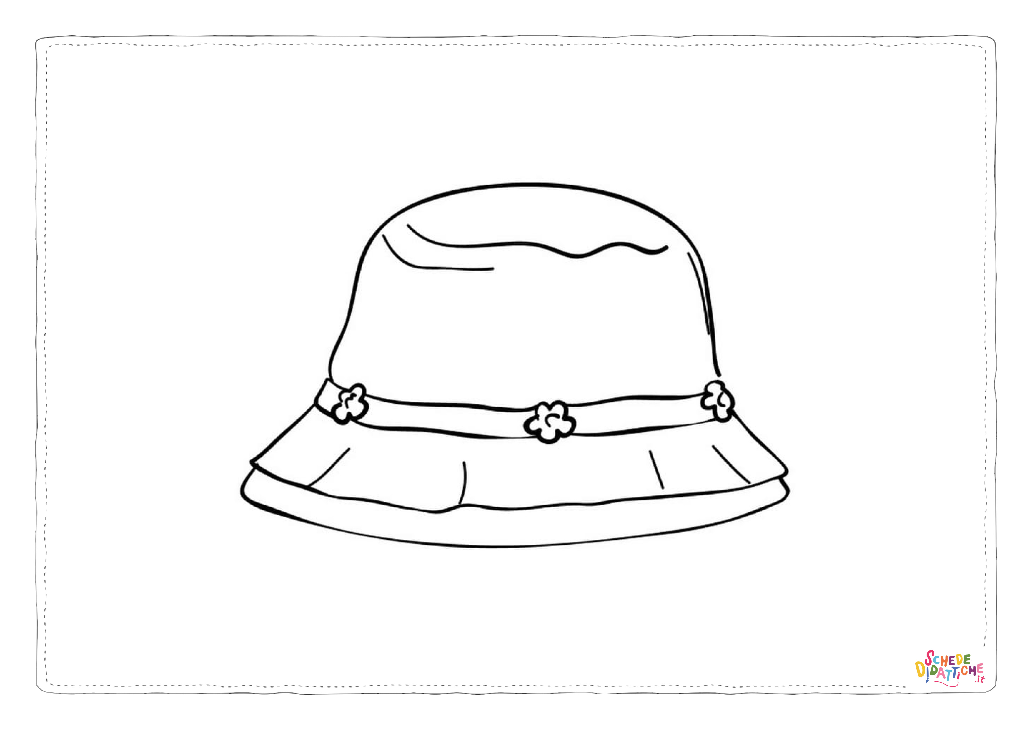 Disegno "Disegno di cappello da stampare e colorare 17" Disegno di cappello da stampare e colorare 17