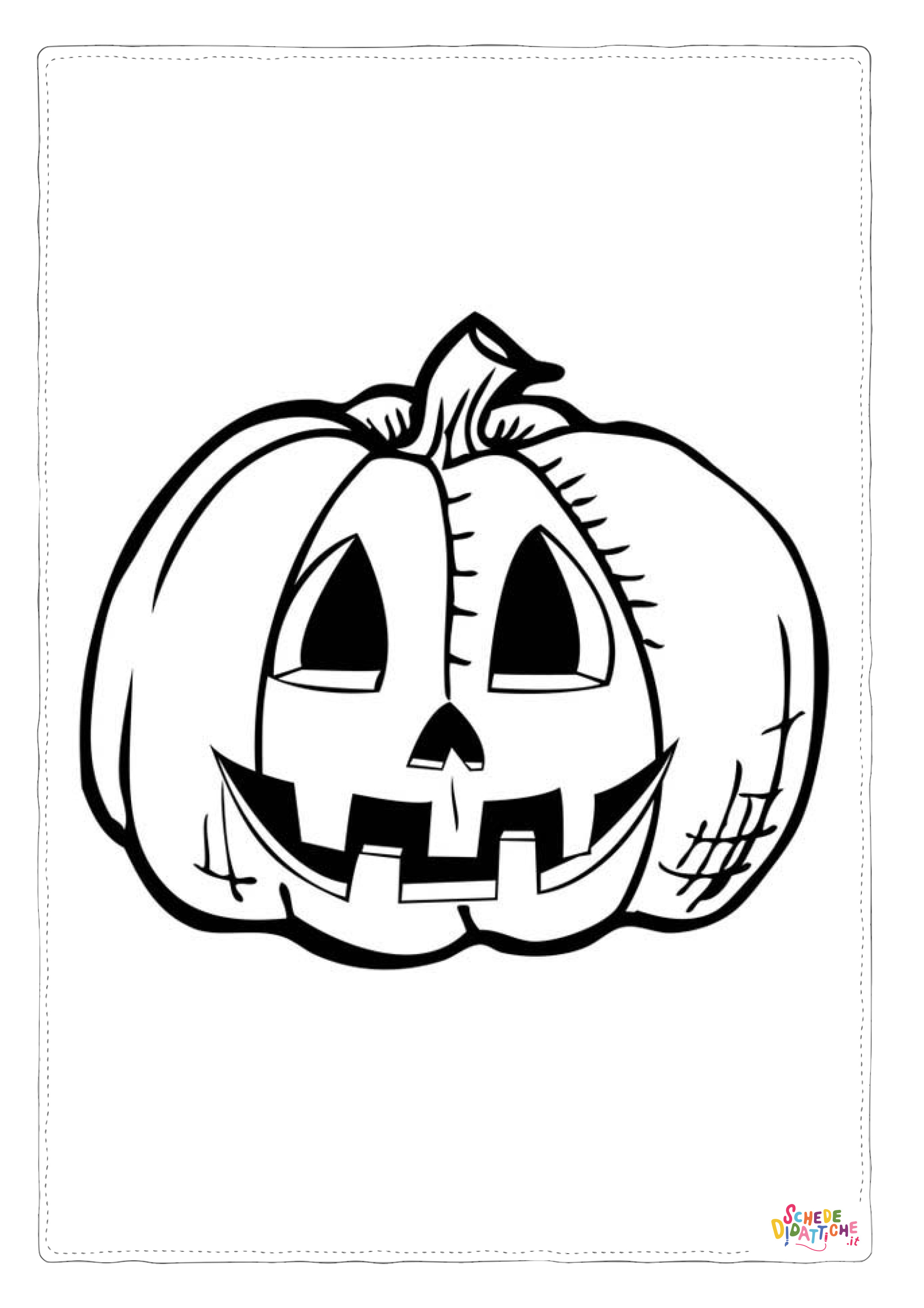 Disegno "Disegno di zucca di Halloween da stampare e colorare 179" Disegno di zucca di Halloween da stampare e colorare 179