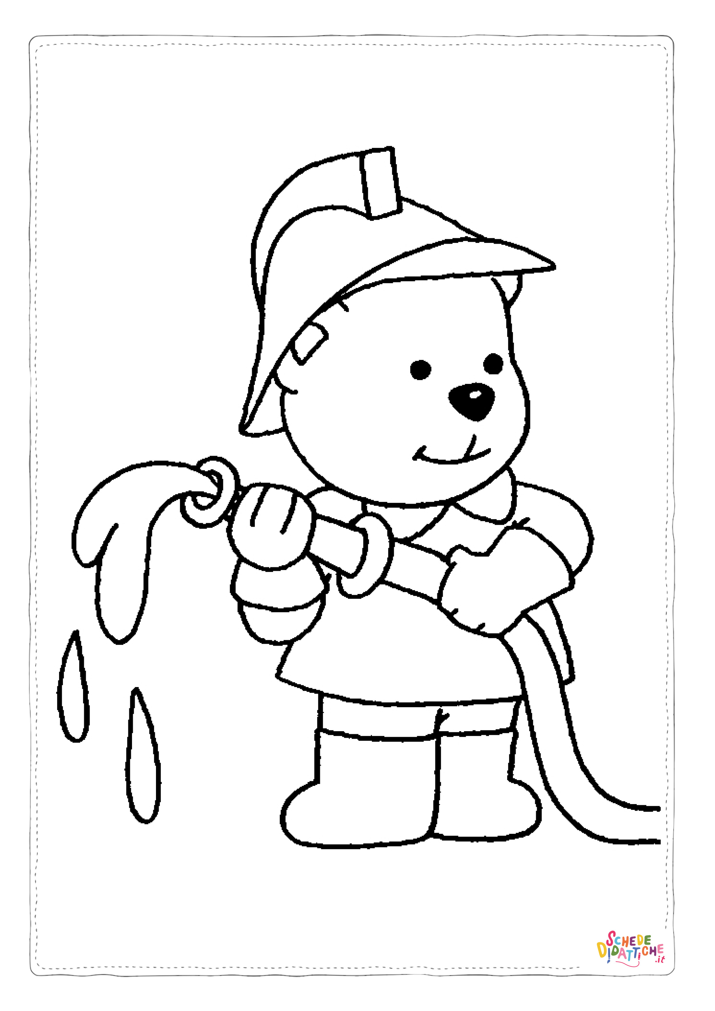 Disegno "Disegno di Paw Patrol - Cane pompiere da stampare e colorare 5" Disegno di Paw Patrol - Cane pompiere da stampare e colorare 5