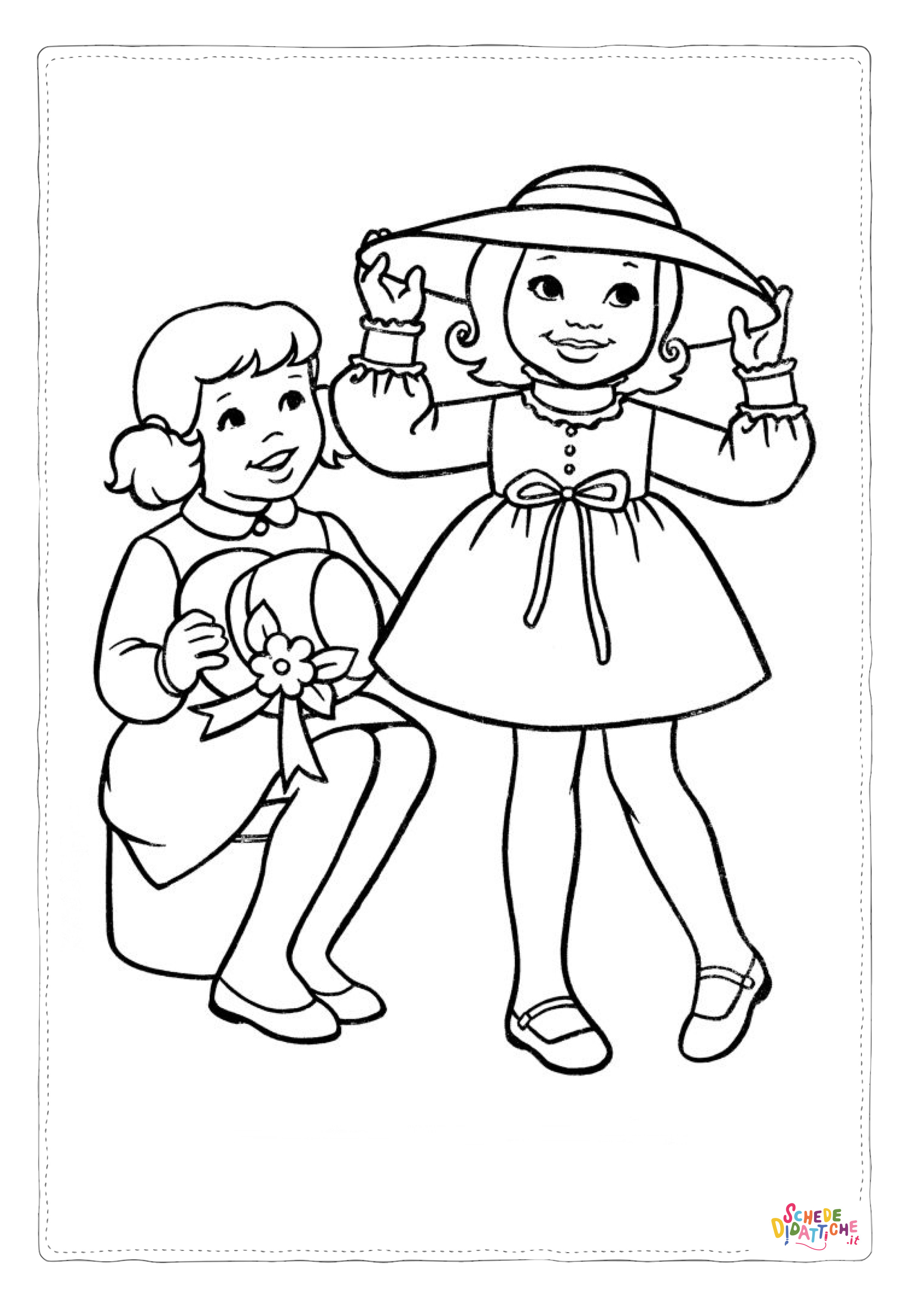 Disegno "Disegno di bambino da stampare e colorare 61" Disegno di bambino da stampare e colorare 61