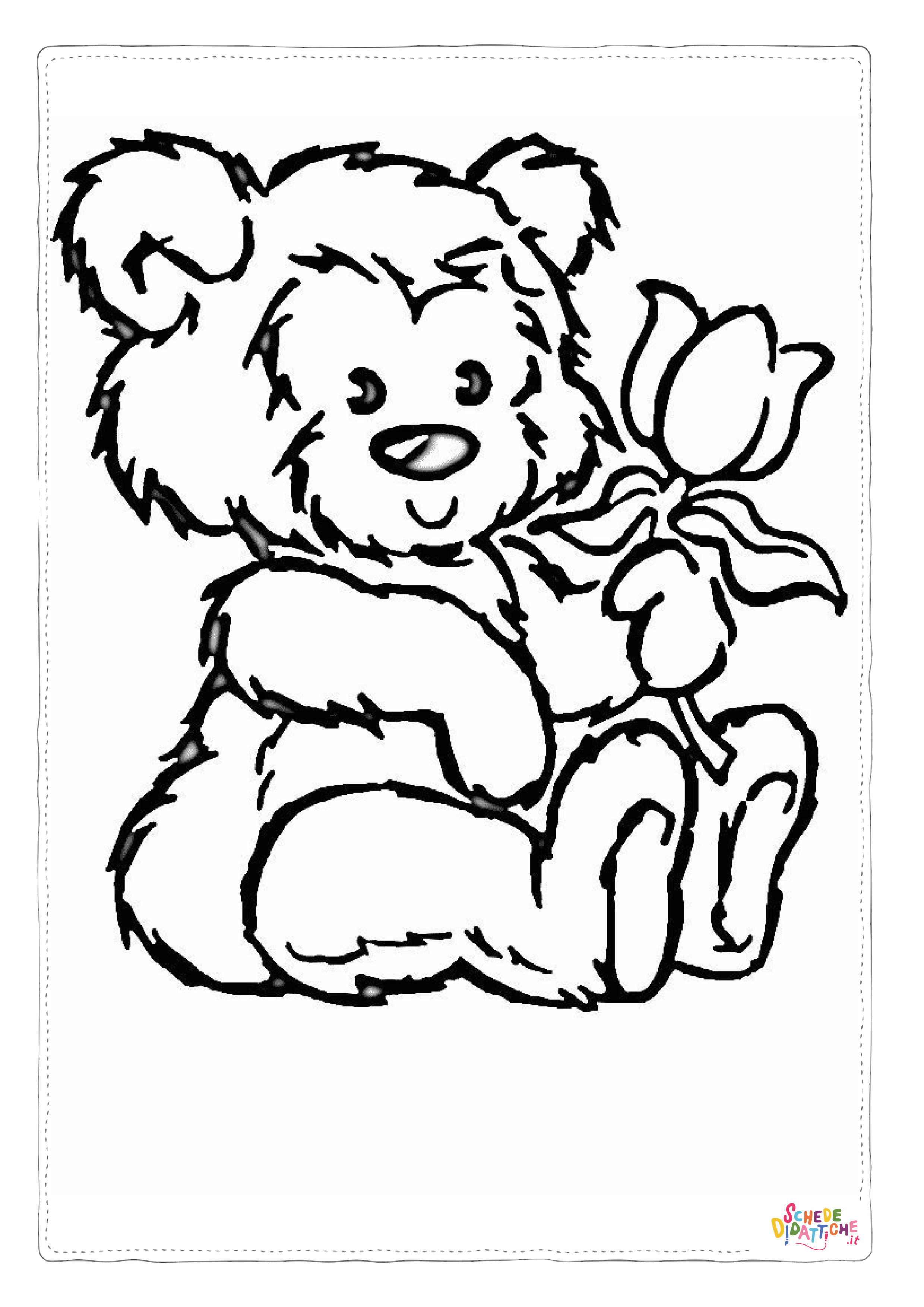 Disegno di orso da stampare e colorare 98