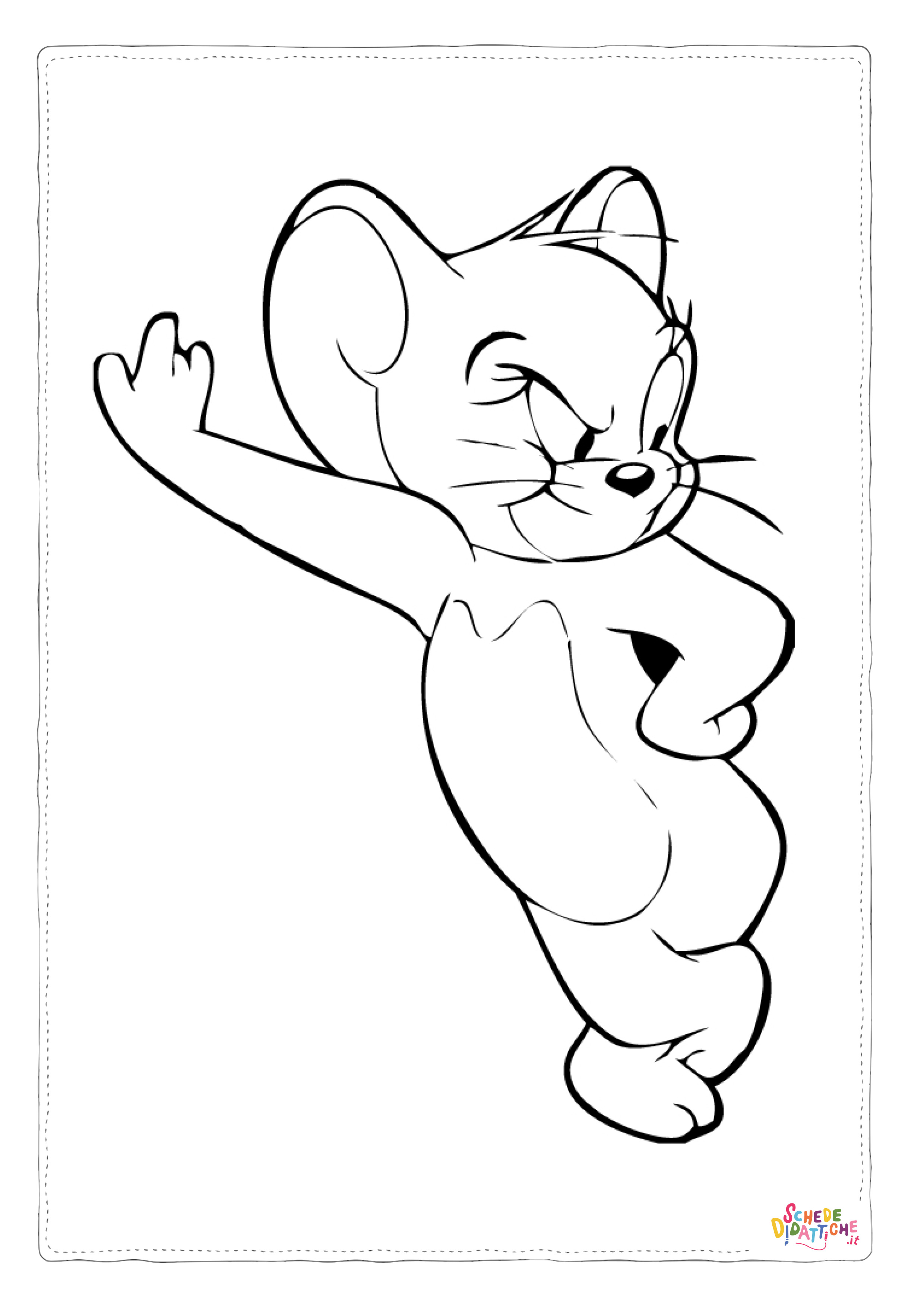 Disegno "Disegno di Tom e Jerry da stampare e colorare 27" Disegno di Tom e Jerry da stampare e colorare 27