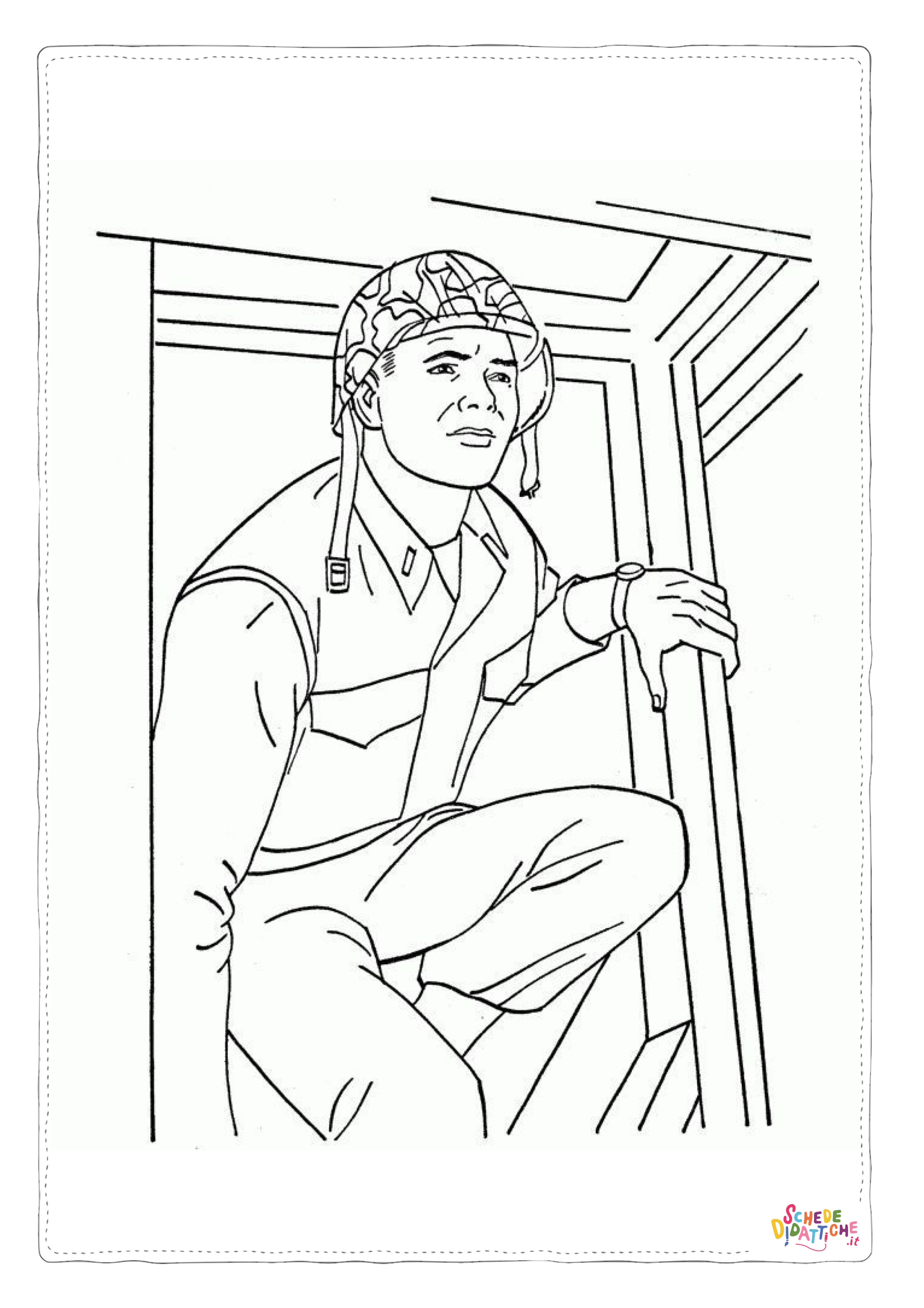 Disegno di soldato da stampare e colorare 39
