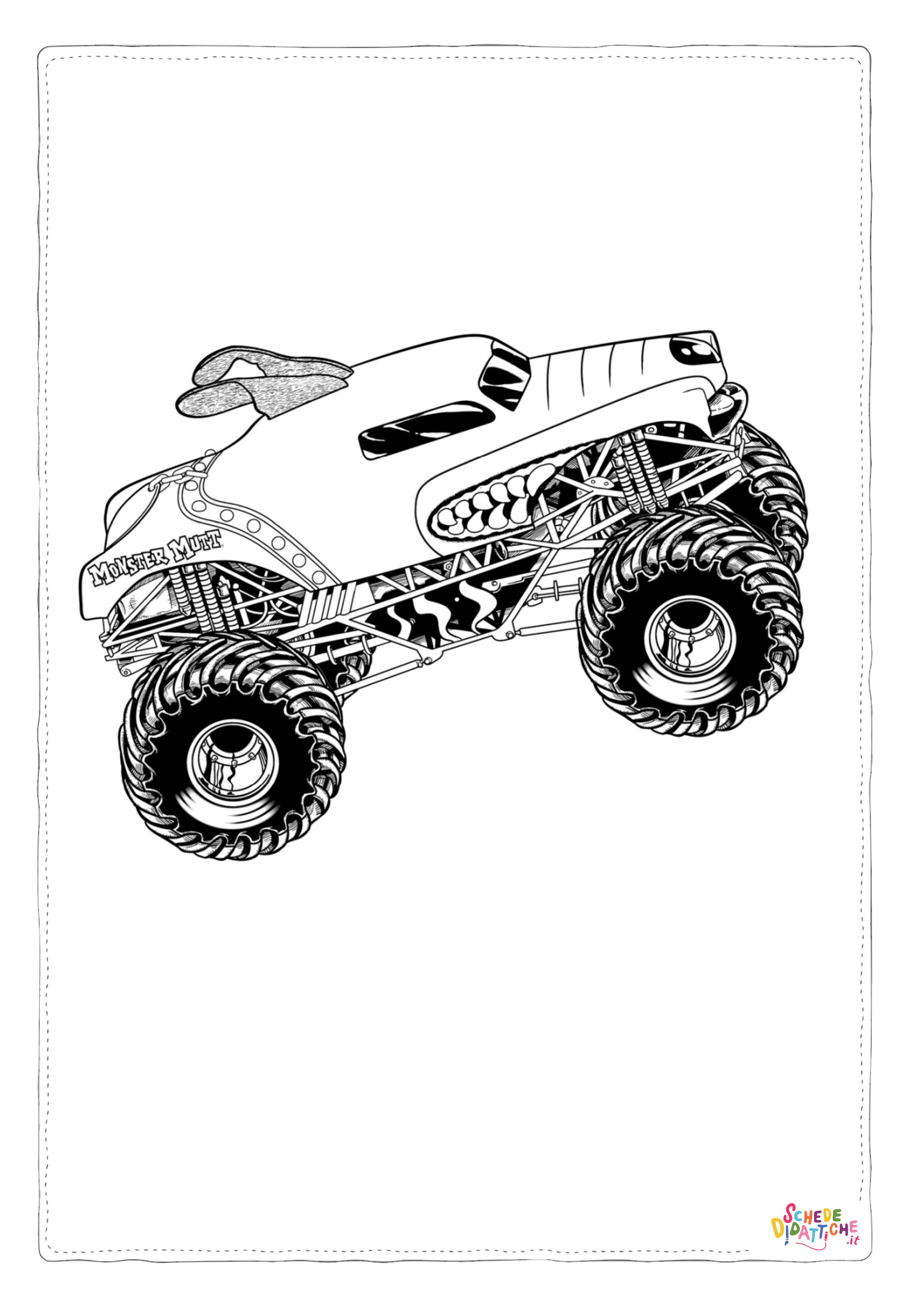 Disegno "Disegno di monstertruck da stampare e colorare 33" Disegno di monstertruck da stampare e colorare 33
