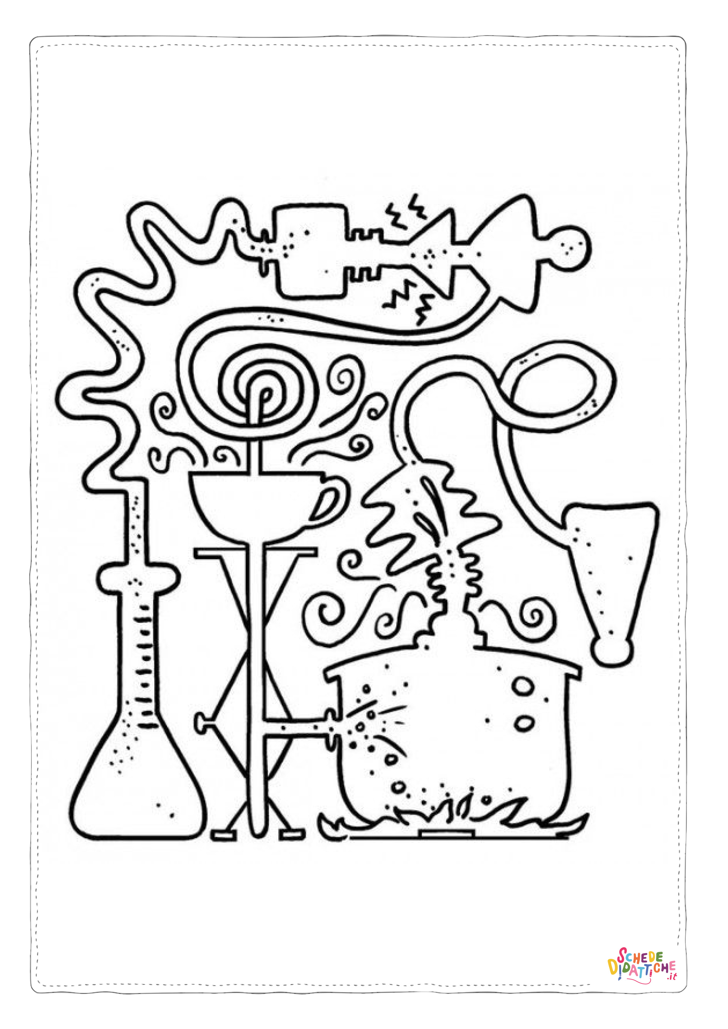 Disegno di scienziato da stampare e colorare 3
