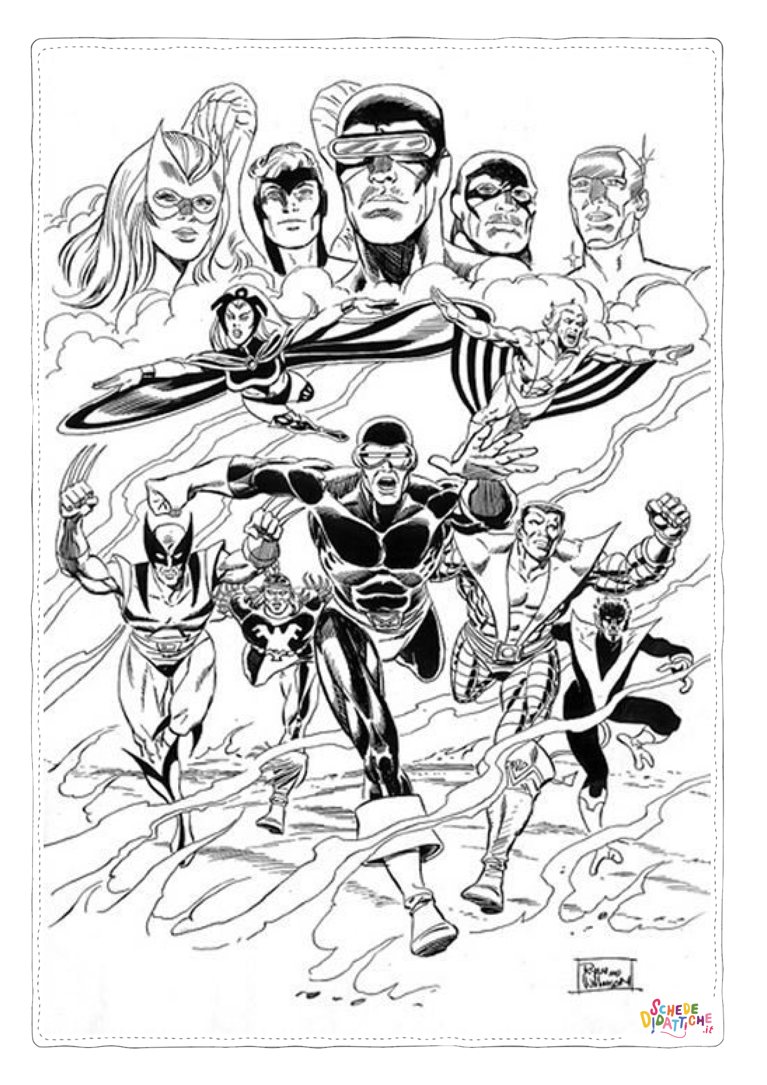 Disegno "Disegno di X-Men da stampare e colorare 2" Disegno di X-Men da stampare e colorare 2