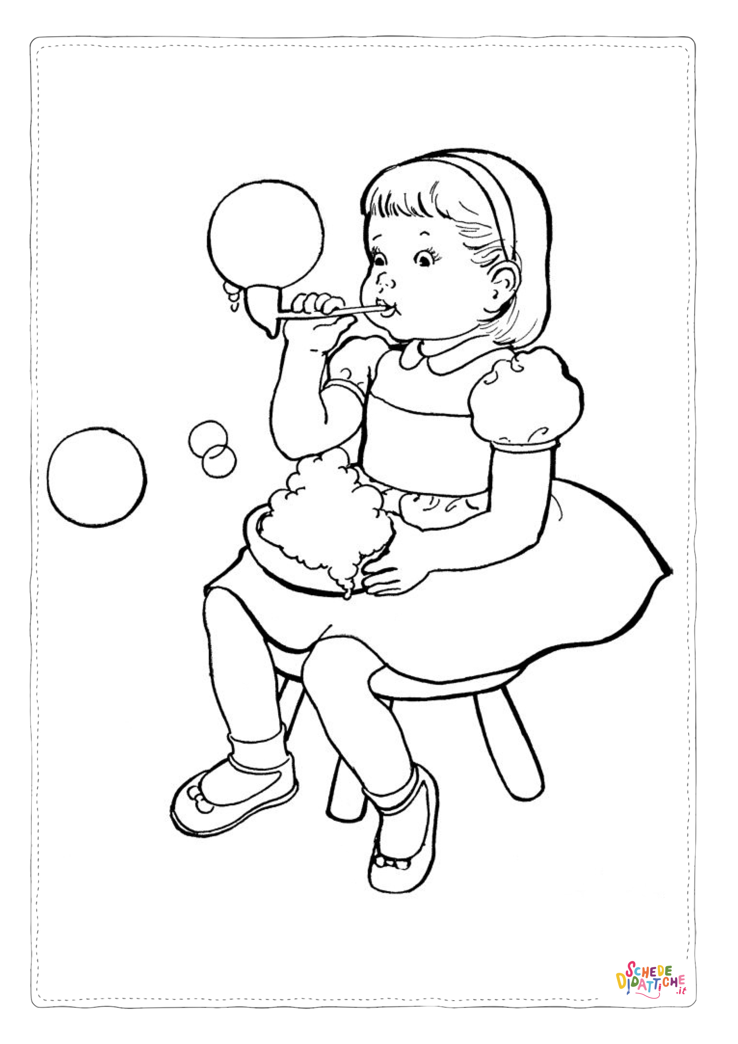 Disegno "Disegno di bambino da stampare e colorare 68" Disegno di bambino da stampare e colorare 68