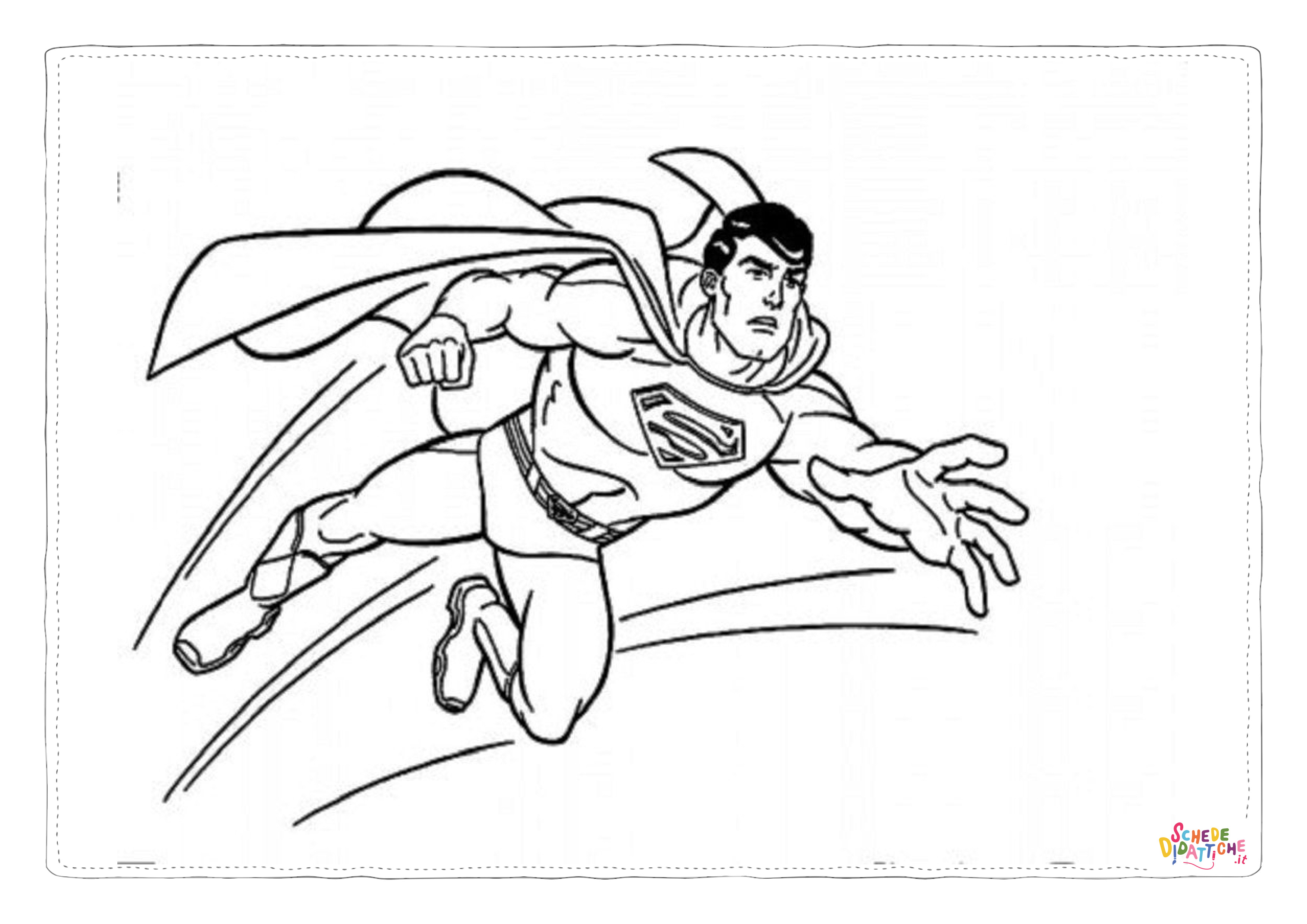 Disegno di Superman da stampare e colorare 26