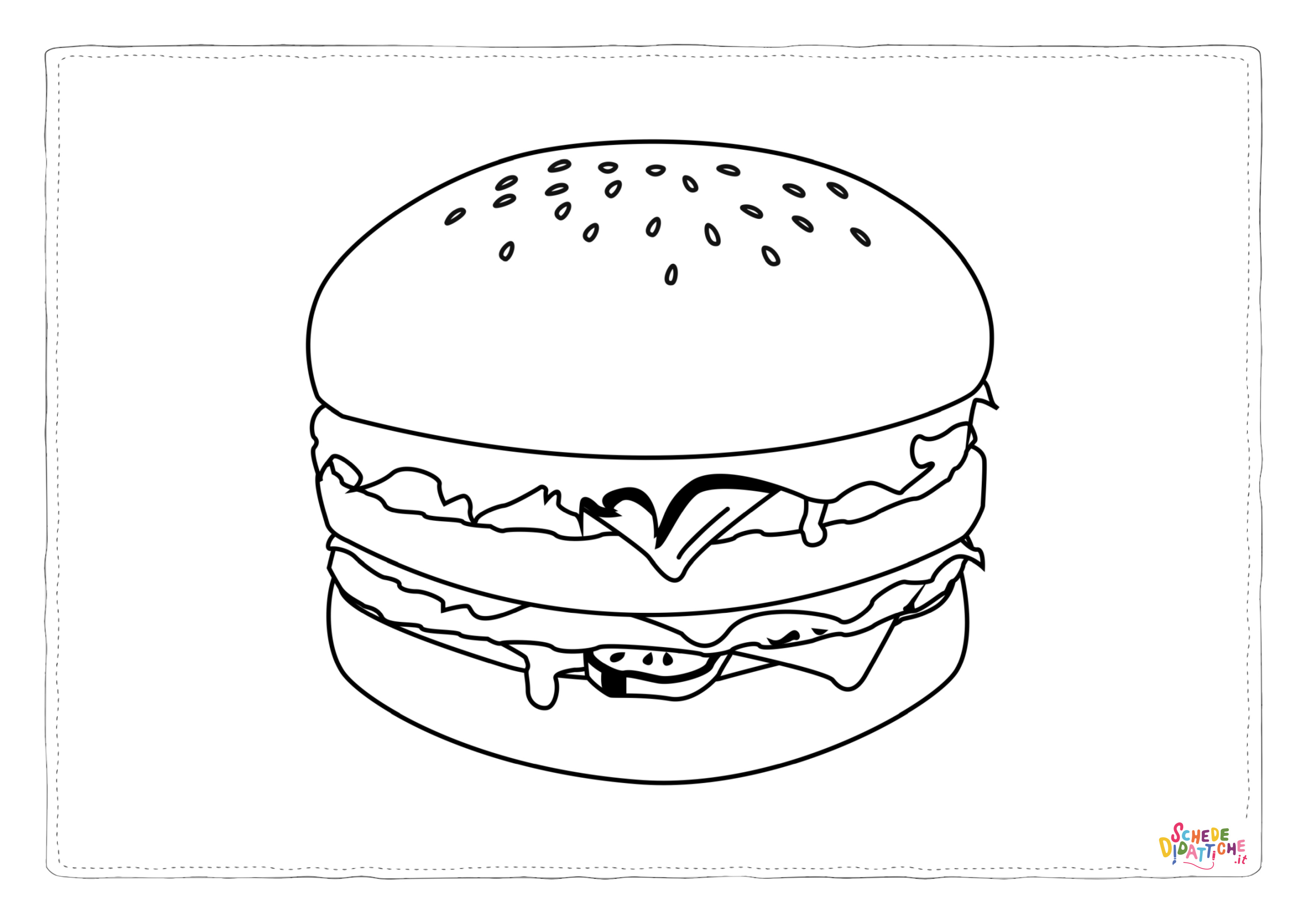 Disegno "Disegno di fast food da stampare e colorare 17" Disegno di fast food da stampare e colorare 17