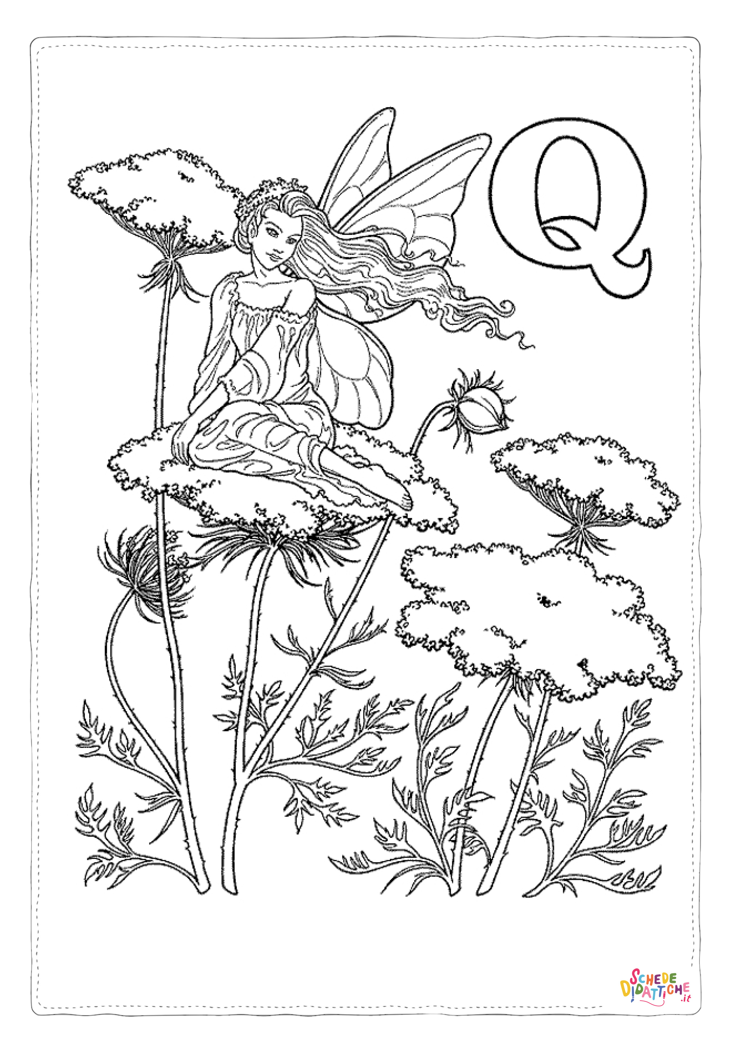 Disegno di fata da stampare e colorare 29