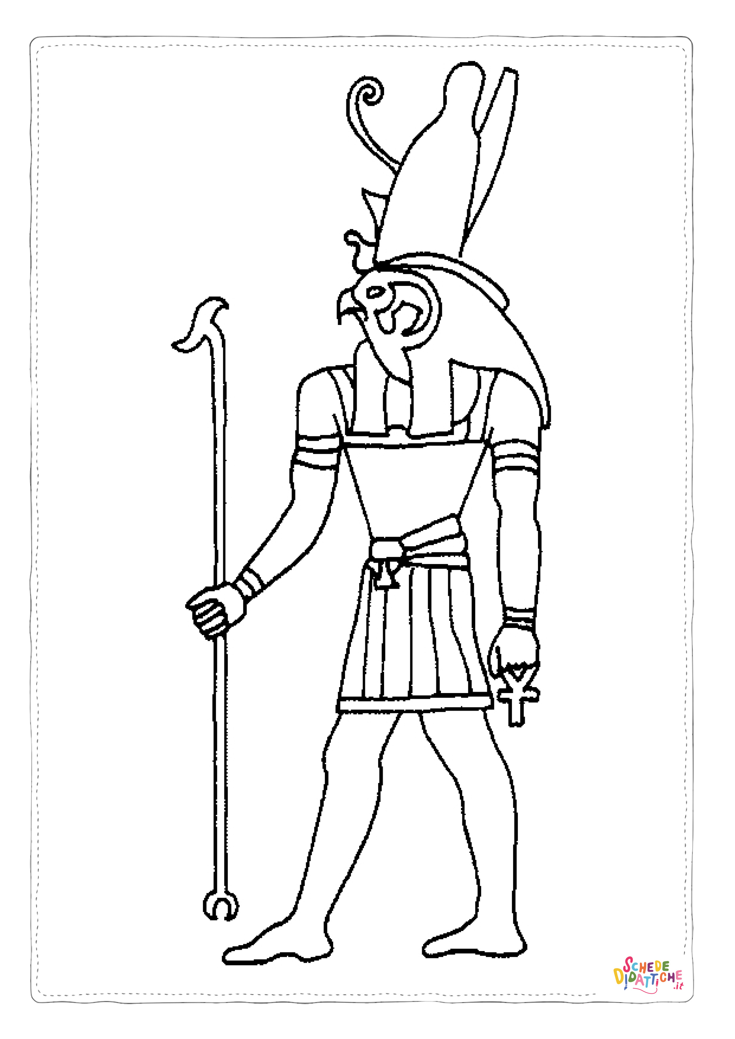 Disegno "Disegno di Impero Egizio da stampare e colorare 21" Disegno di Impero Egizio da stampare e colorare 21