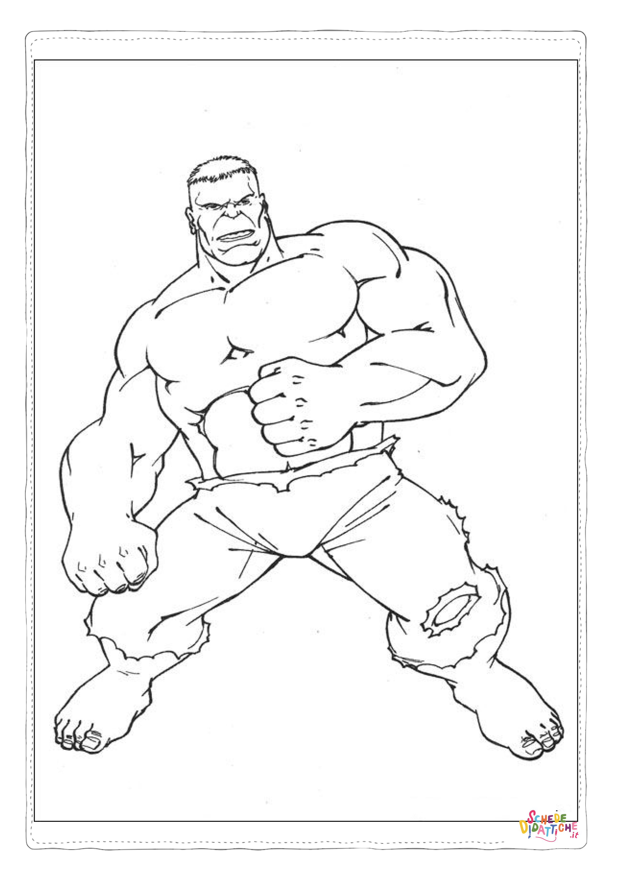 Disegno "Disegno di Hulk da stampare e colorare 65" Disegno di Hulk da stampare e colorare 65