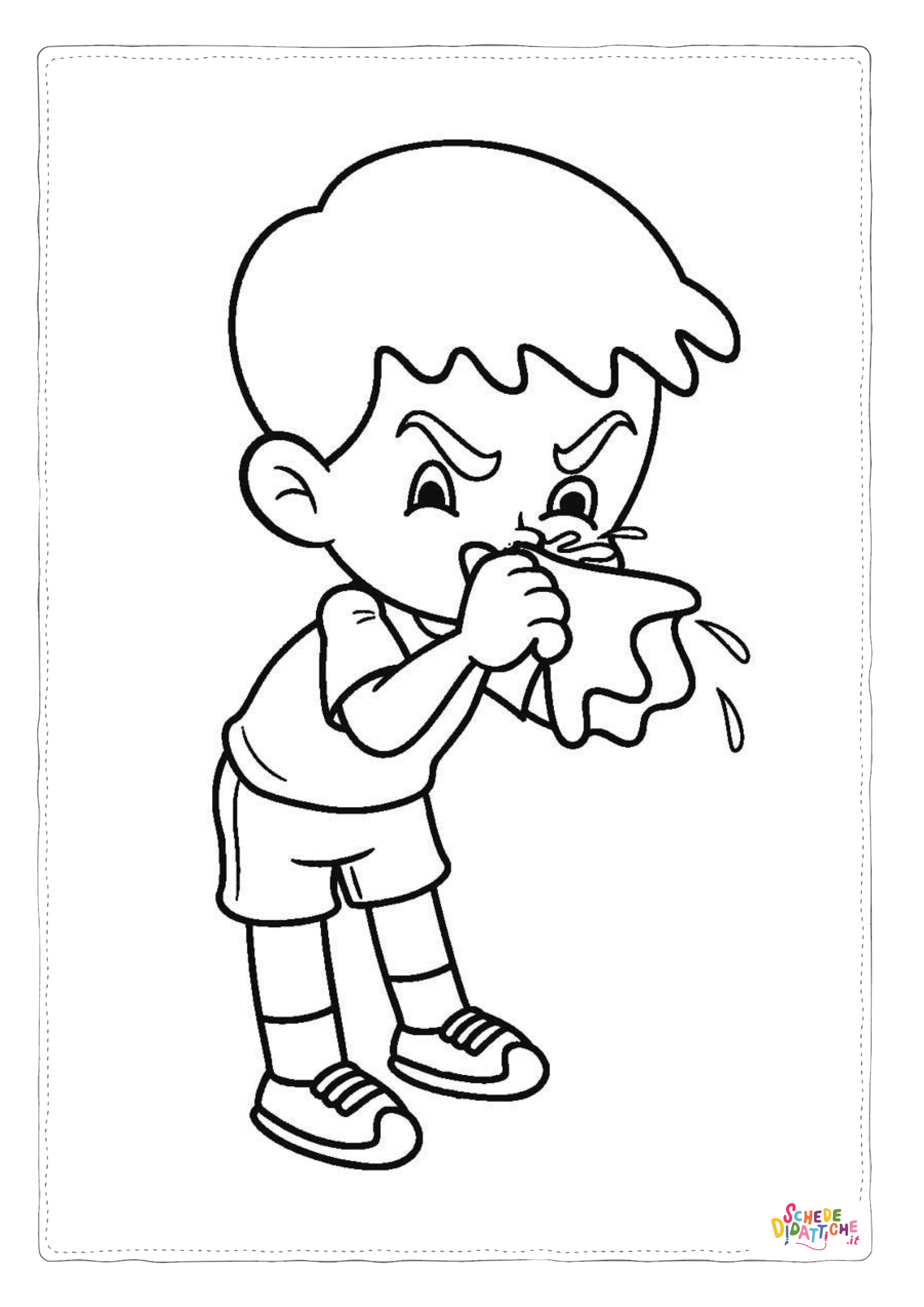 Disegno "Disegno di bambino da stampare e colorare 187" Disegno di bambino da stampare e colorare 187