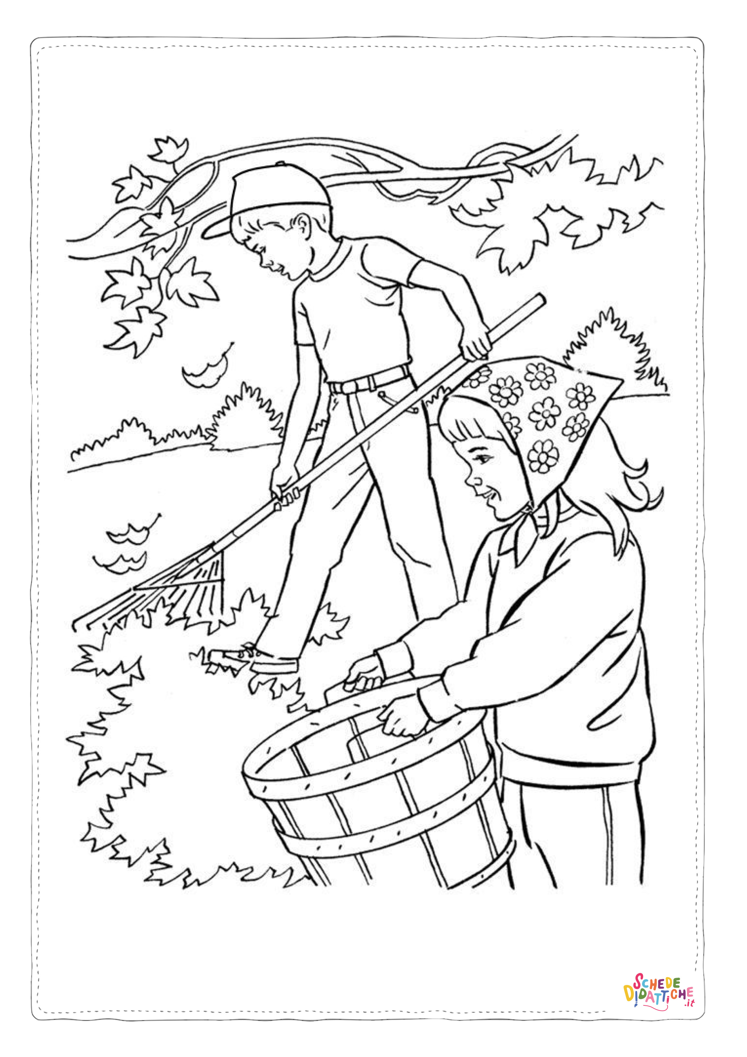 Disegno "Disegno di giardiniere da stampare e colorare 56" Disegno di giardiniere da stampare e colorare 56