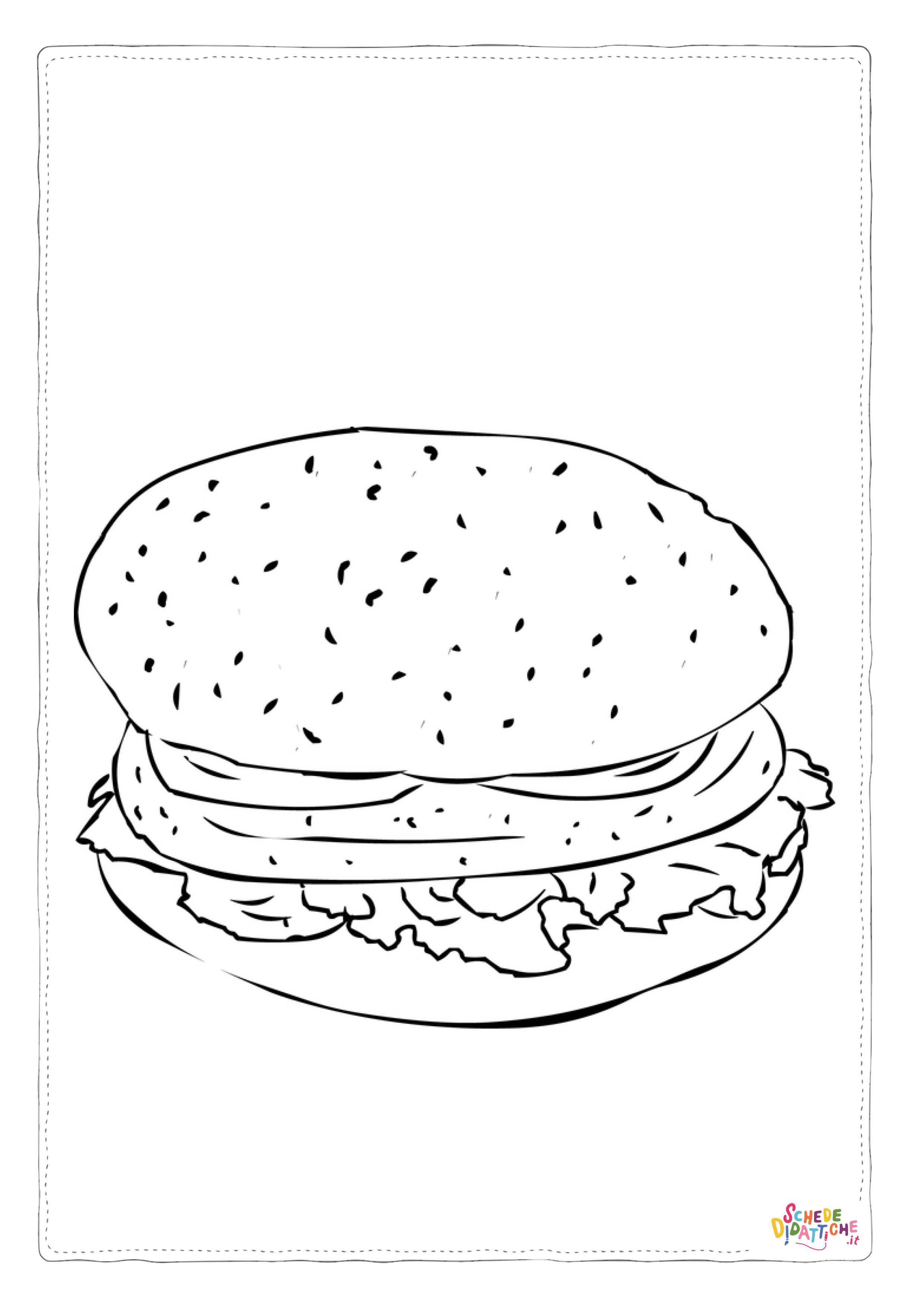 Disegno "Disegno di fast food da stampare e colorare 32" Disegno di fast food da stampare e colorare 32