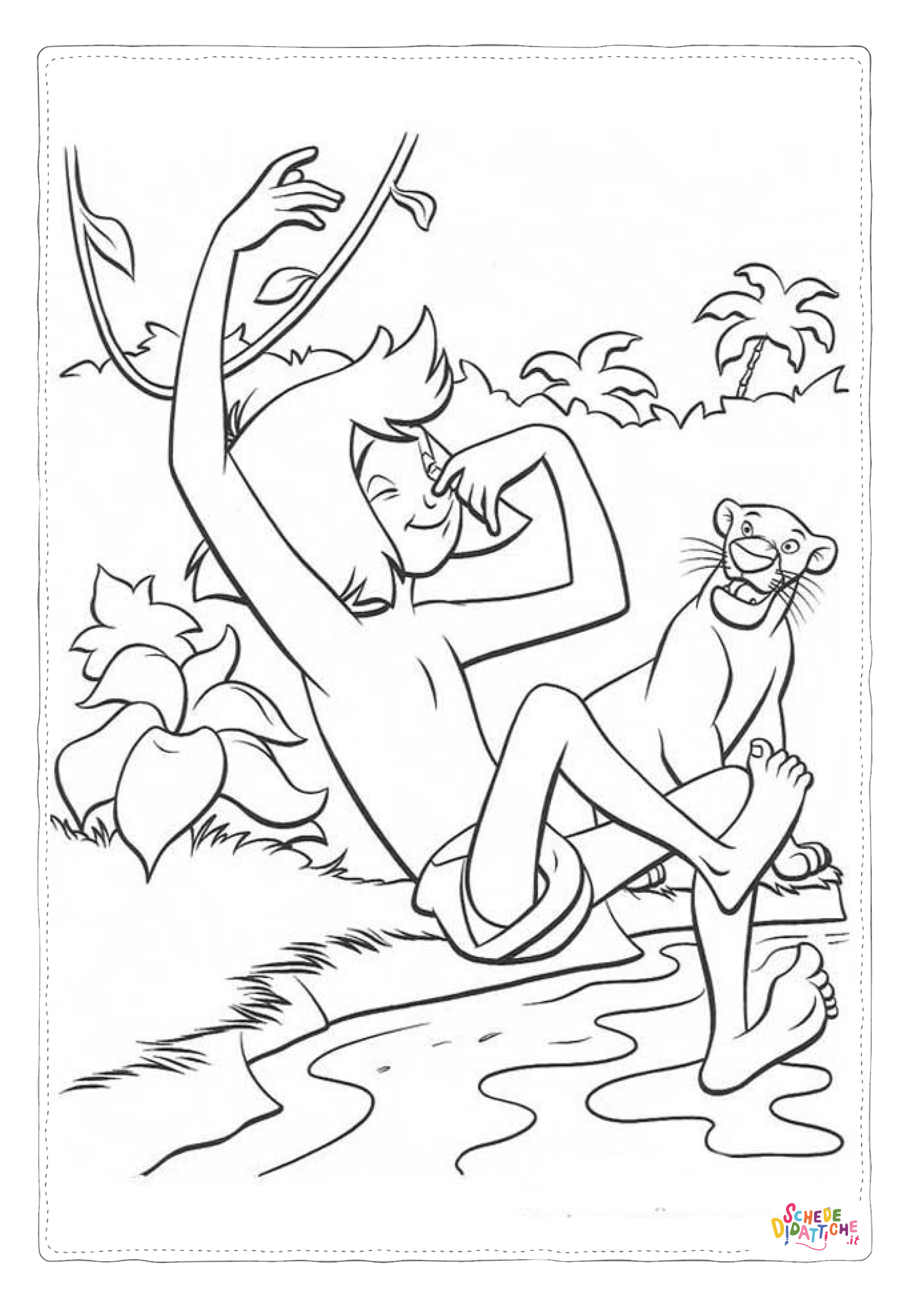 Disegno "Disegno di Il libro della giungla da stampare e colorare 17" Disegno di Il libro della giungla da stampare e colorare 17