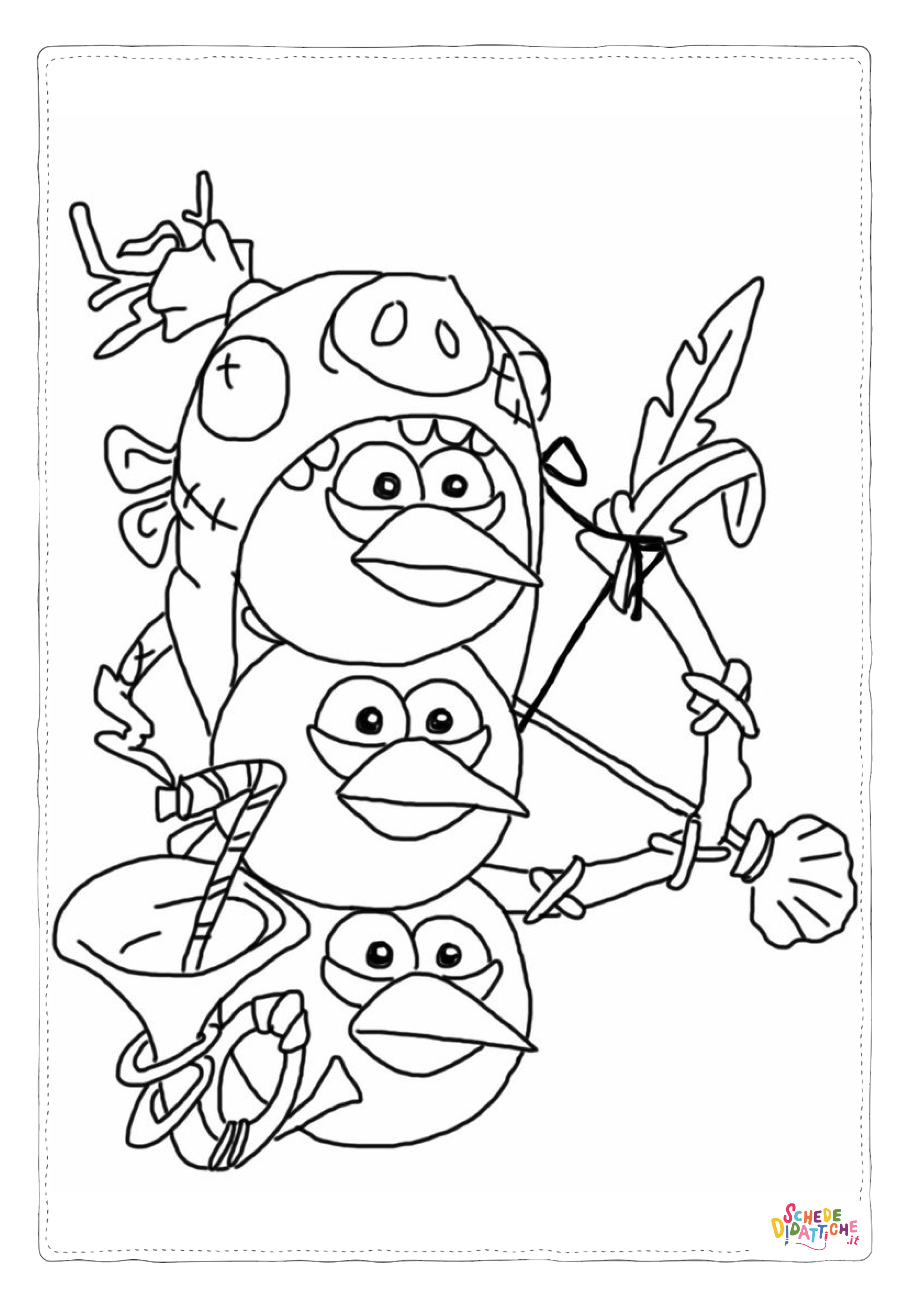 Disegno "Disegno di Angry birds da stampare e colorare 102" Disegno di Angry birds da stampare e colorare 102
