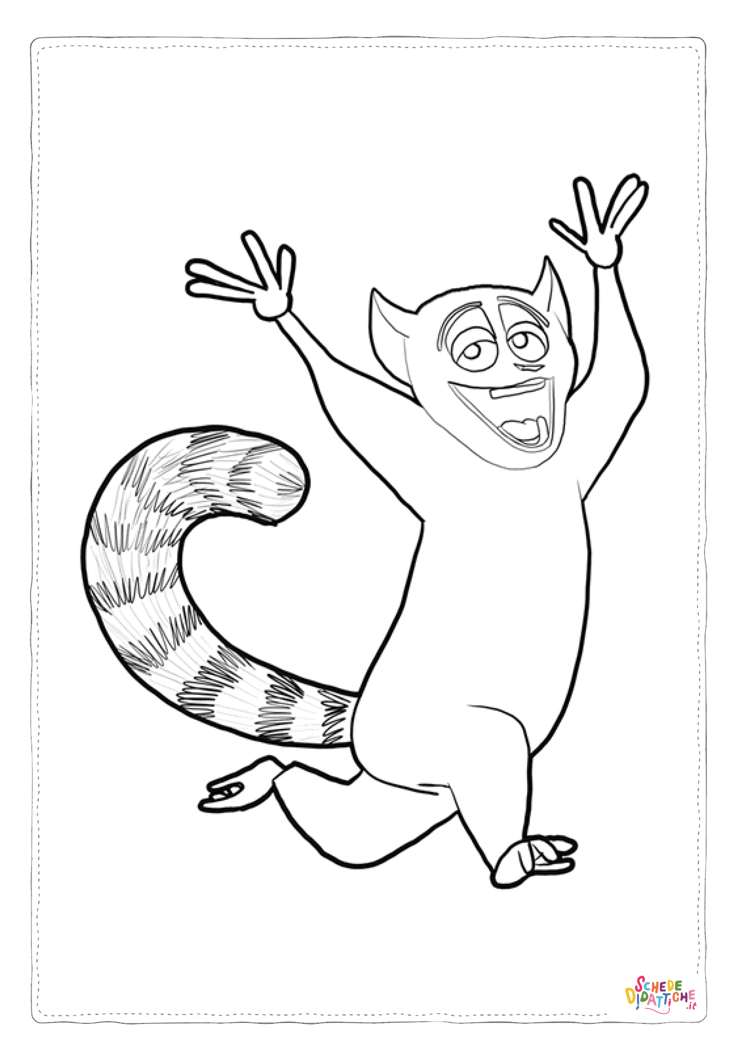 Disegno "Disegno di Madagascar da stampare e colorare" Disegno di Madagascar da stampare e colorare