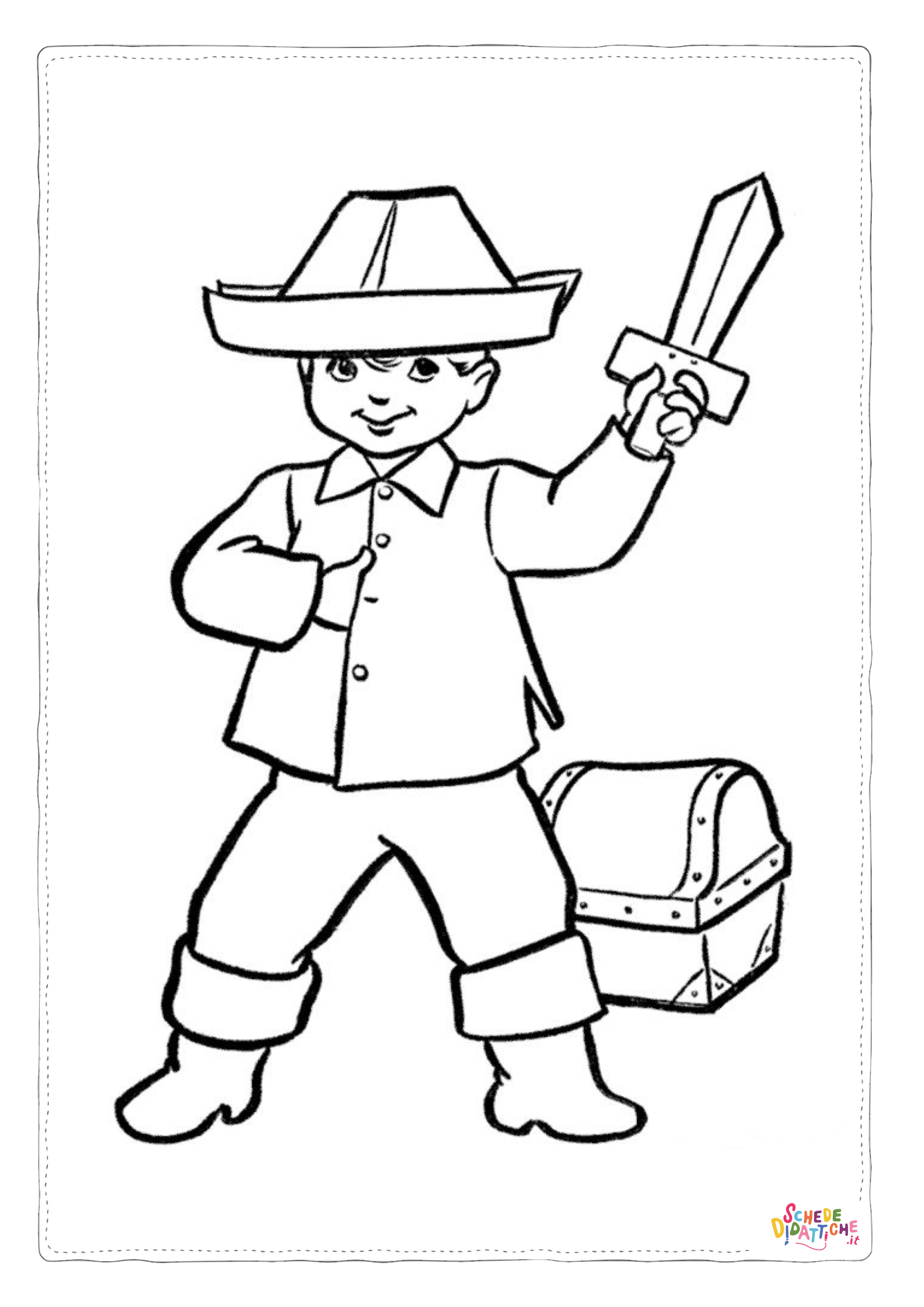 Disegno "Disegno di bambino da stampare e colorare 54" Disegno di bambino da stampare e colorare 54